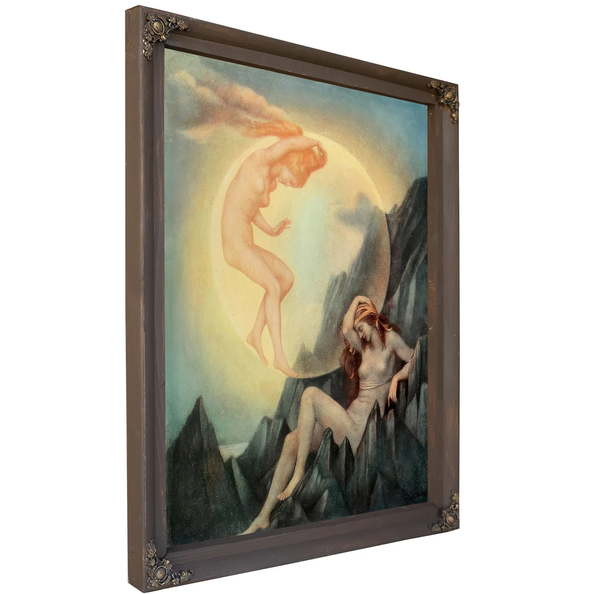The Sleeping Earth And Wakening Moon by Evelyn De Morgan