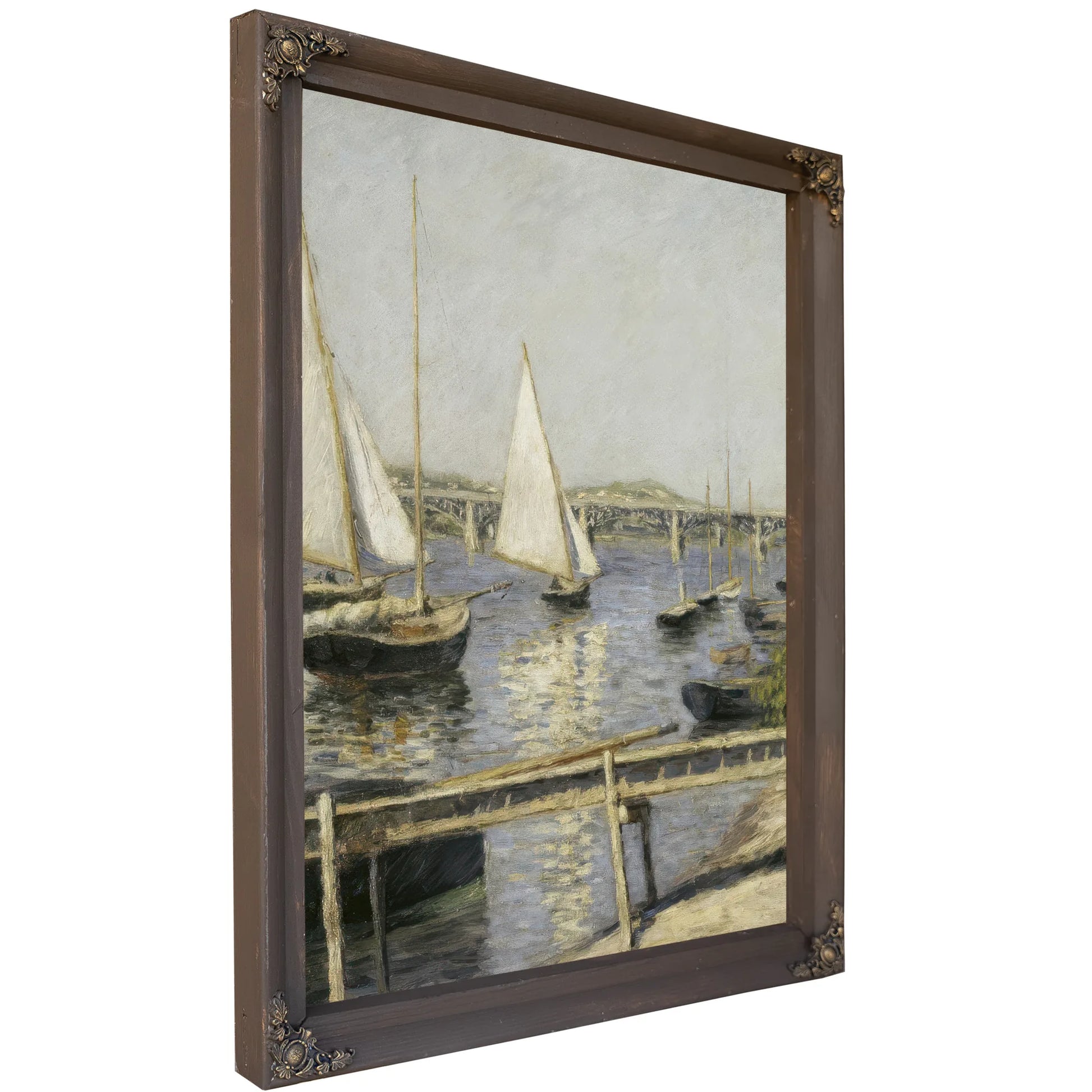 Sailing Boats At Argenteuil By Gustave Caillebotte Fine Art Print
