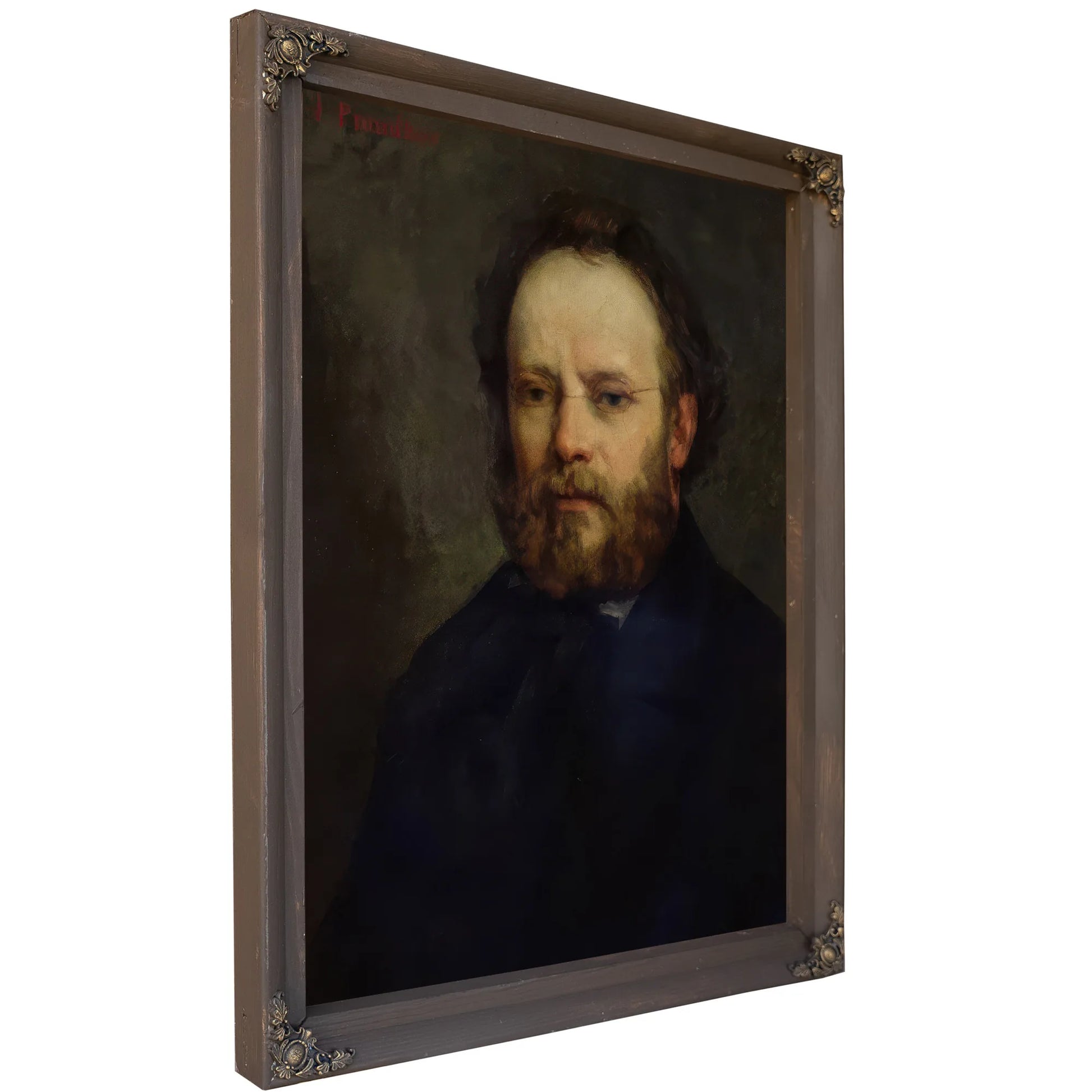 Portrait Of Pierre Joseph Proudhon (1809 65) By Jean Desire Gustave Courbet Fine Art Print
