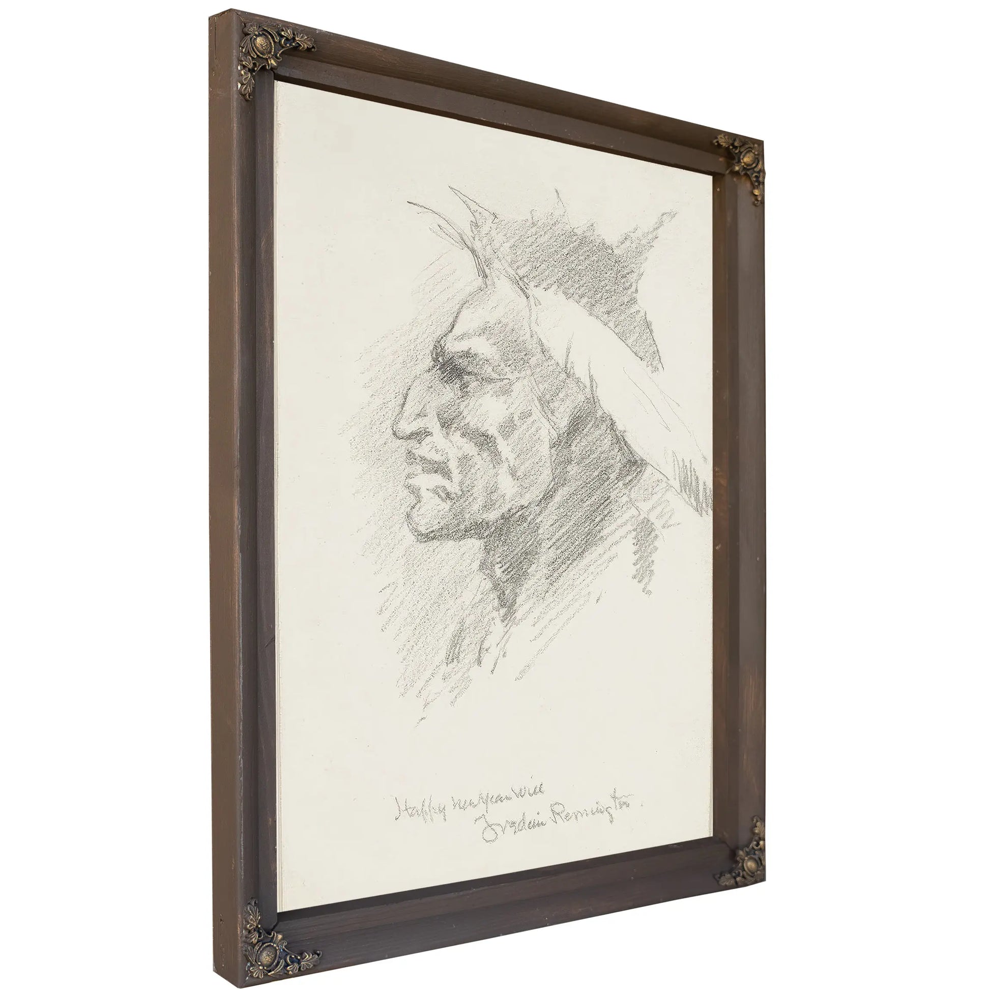 Indian Head  by Frederic Remington
