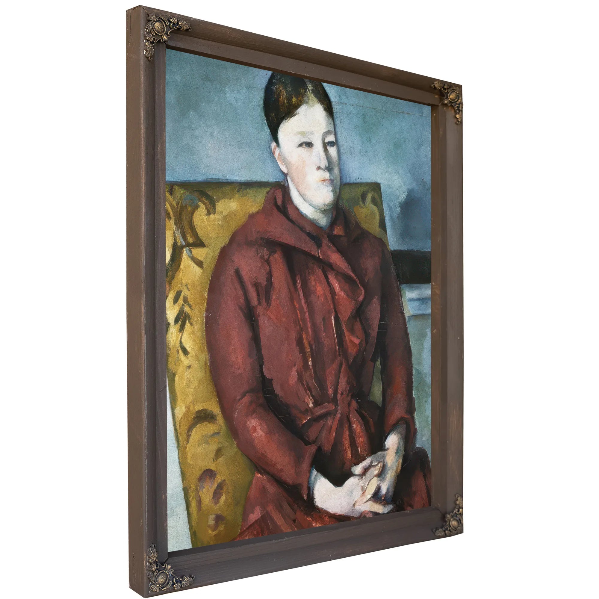 Madame Cezanne In A Yellow Armchair By Paul Cezanne Fine Art Print