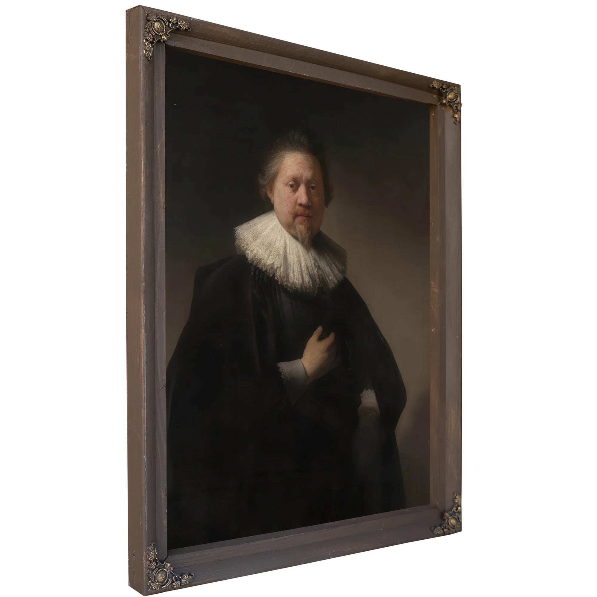 Portrait Of A Man Probably A Member Of The Van Beresteyn Family By Rembrandt Fine Art Print