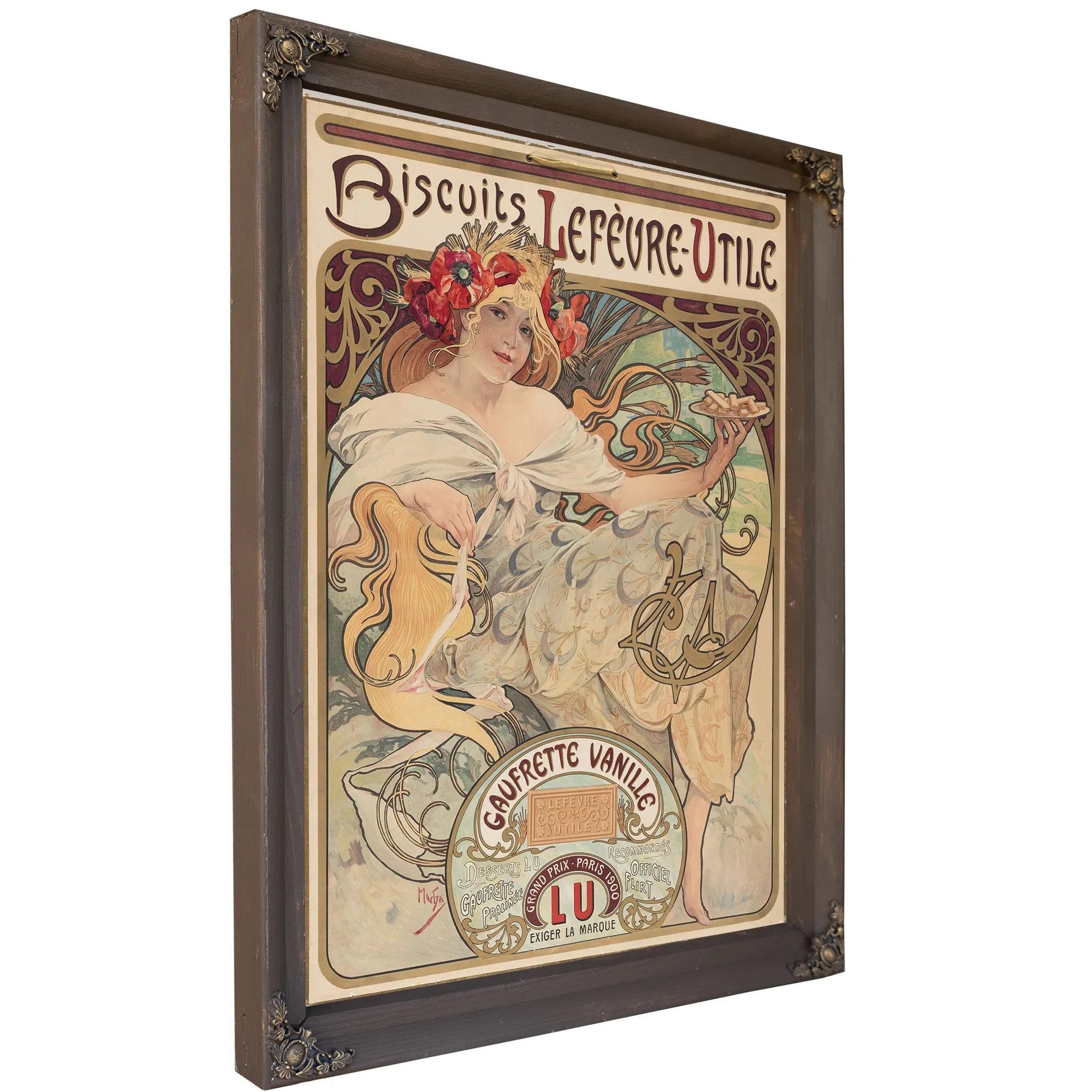 Affiche Gaufrettes Vanille Alfons Mucha by Alphonse Mucha