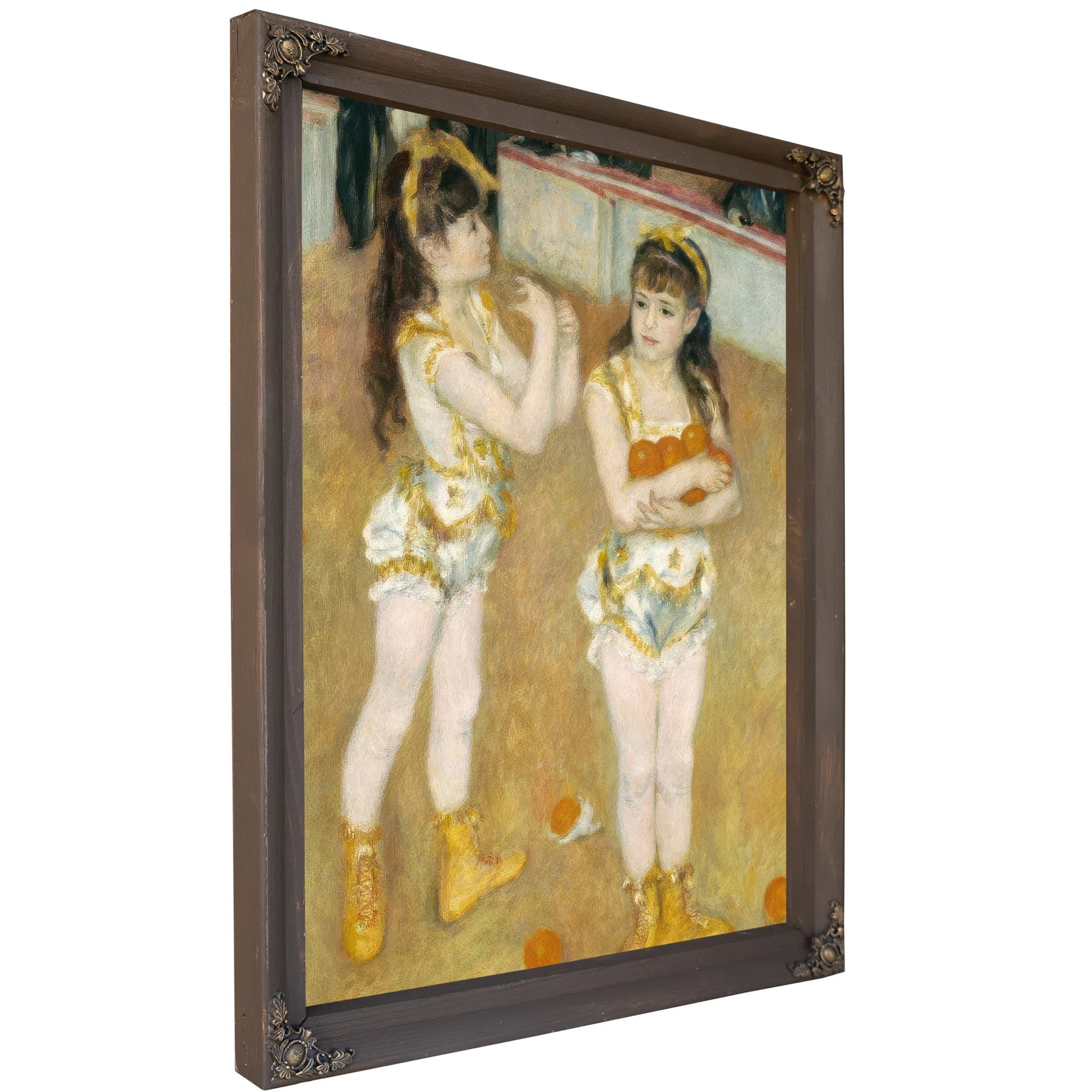 Acrobats At The Cirque Fernando (Francisca And Angelina Wartenberg) By Pierre August Renoir Fine Art Print