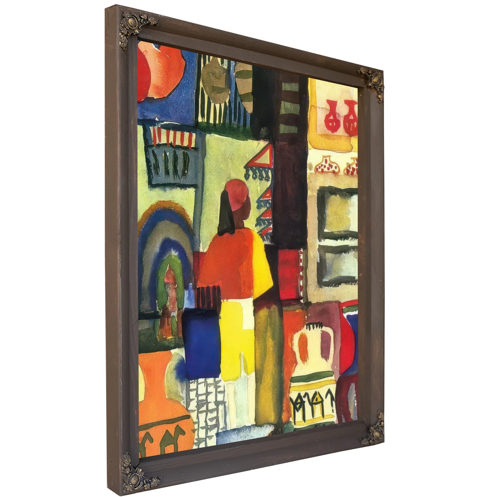 Merchant With Jugs By August Macke Fine Art Print