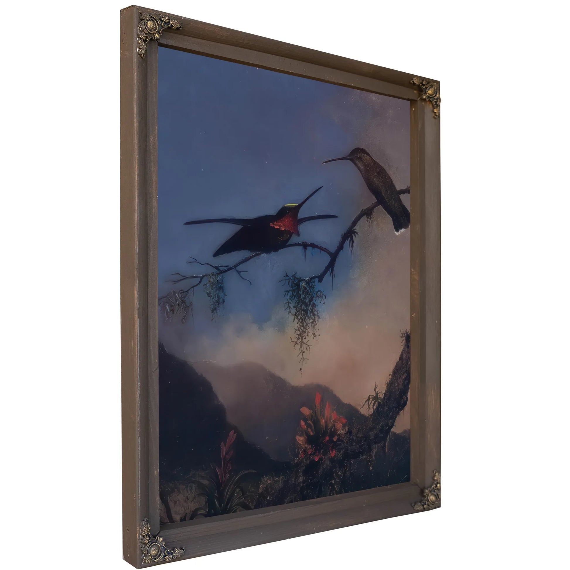 Stripe Breasted Starthroat By Martin Johnson Heade Fine Art Print