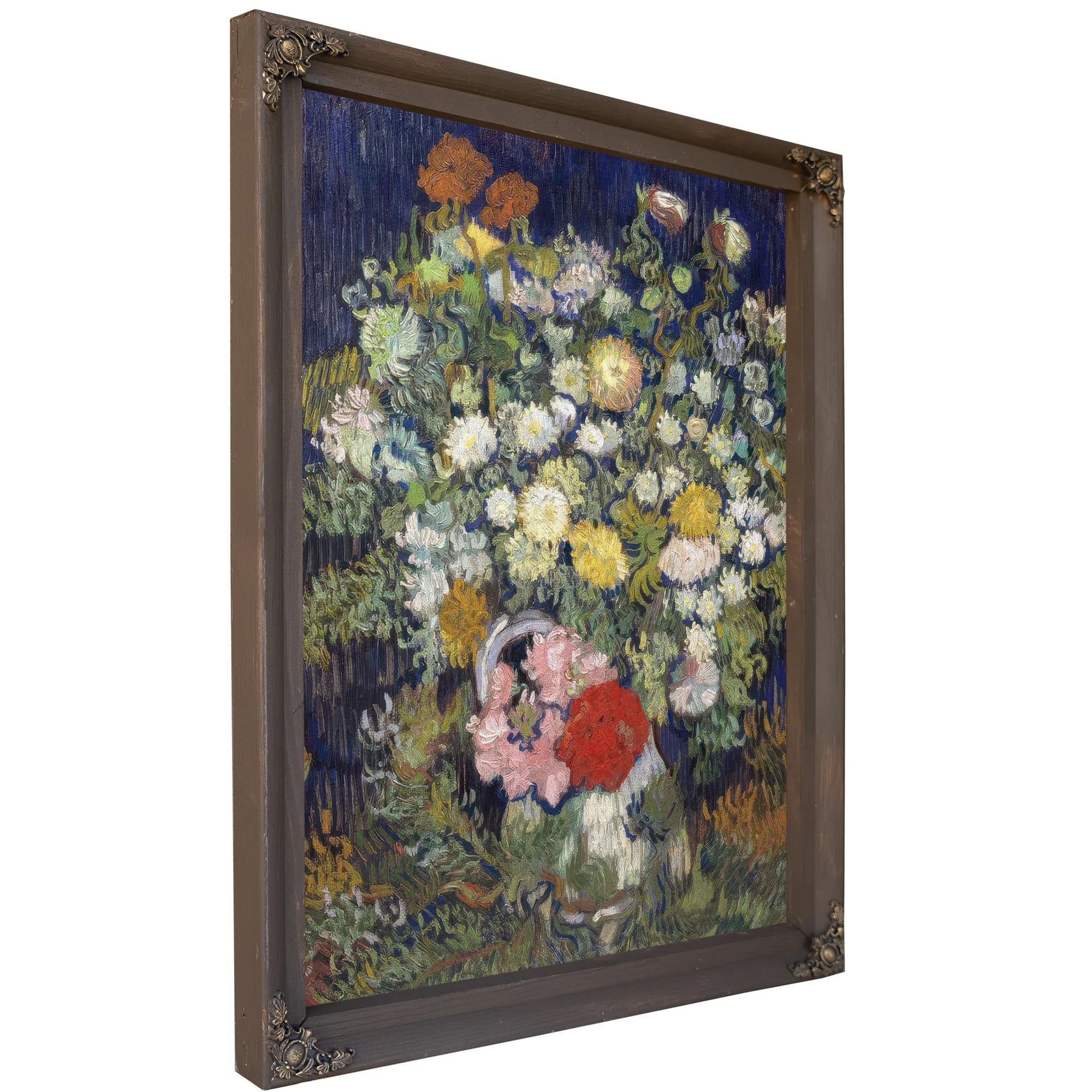Bouquet Of Flowers In A Vase By Vincent Van Gogh Fine Art Print