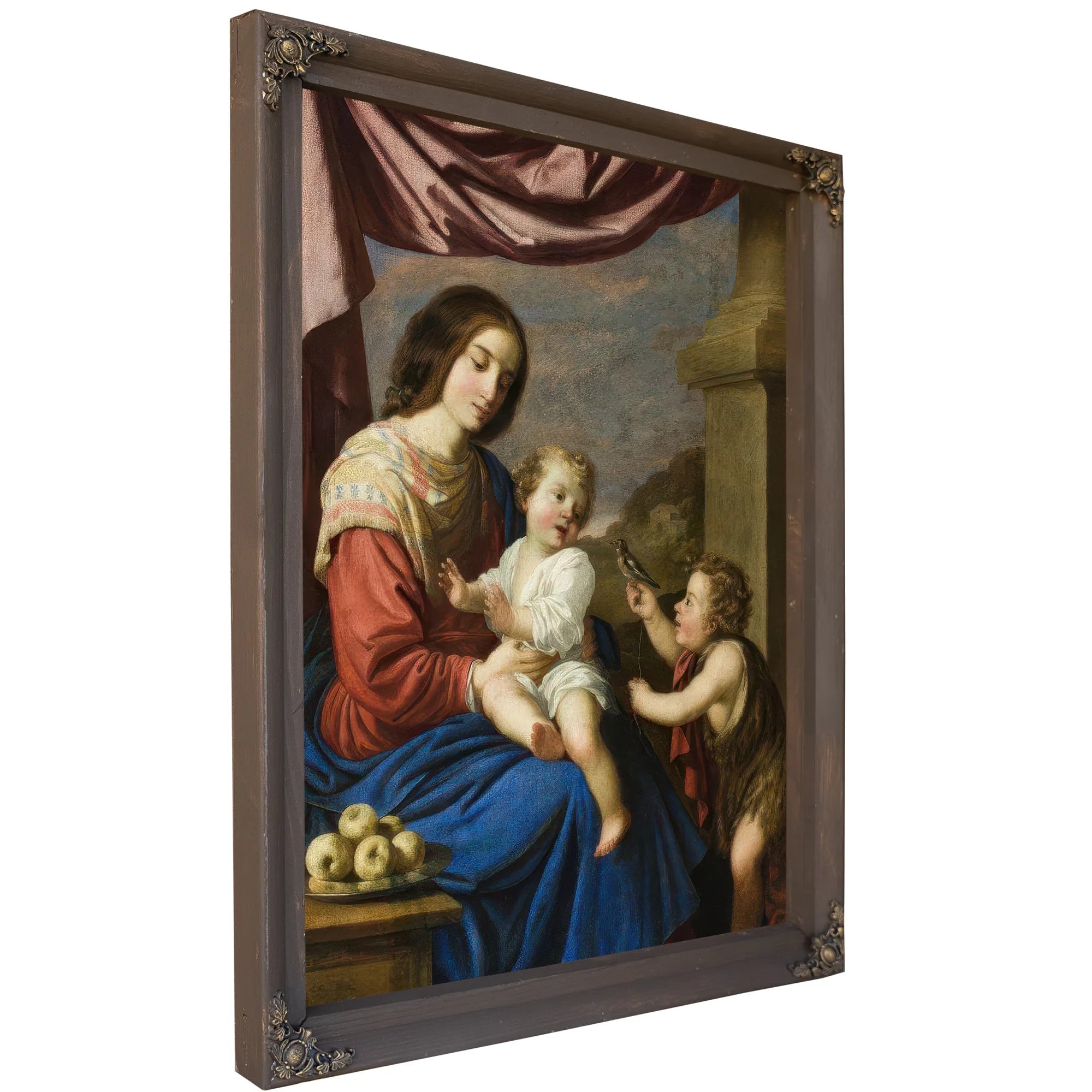 Madonna And Child With The Infant Saint John By Francisco De Zurbaran Fine Art Print