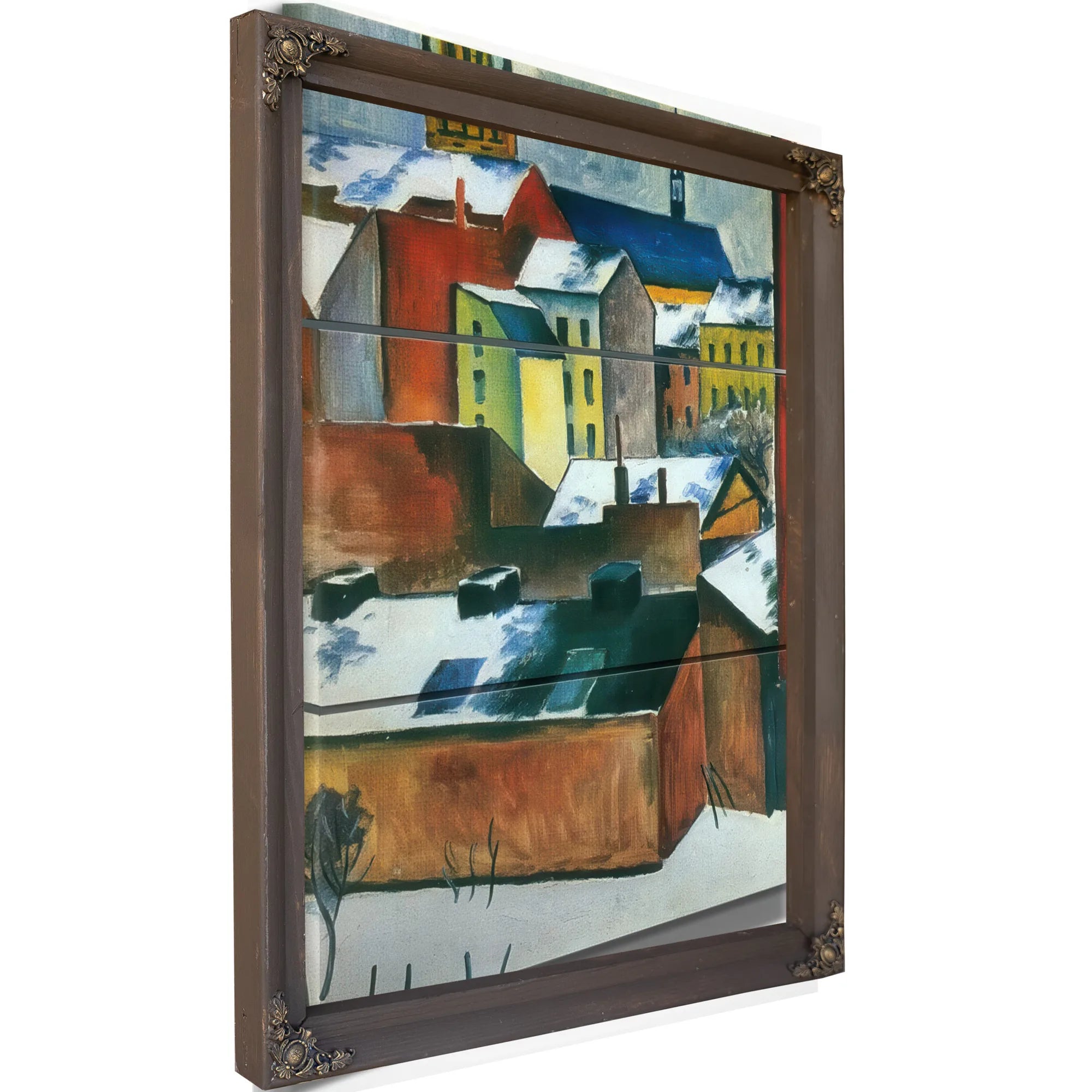 The Church Of St Mary In Bonn Covered With Snow By August Macke Fine Art Print