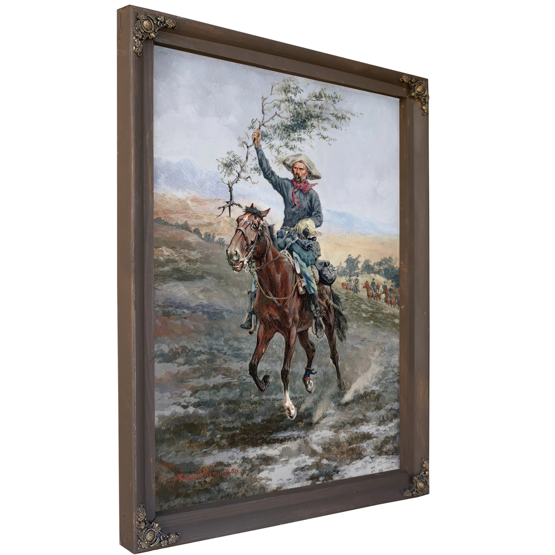 The Flag Of Truce In The Indian War  by Frederic Remington