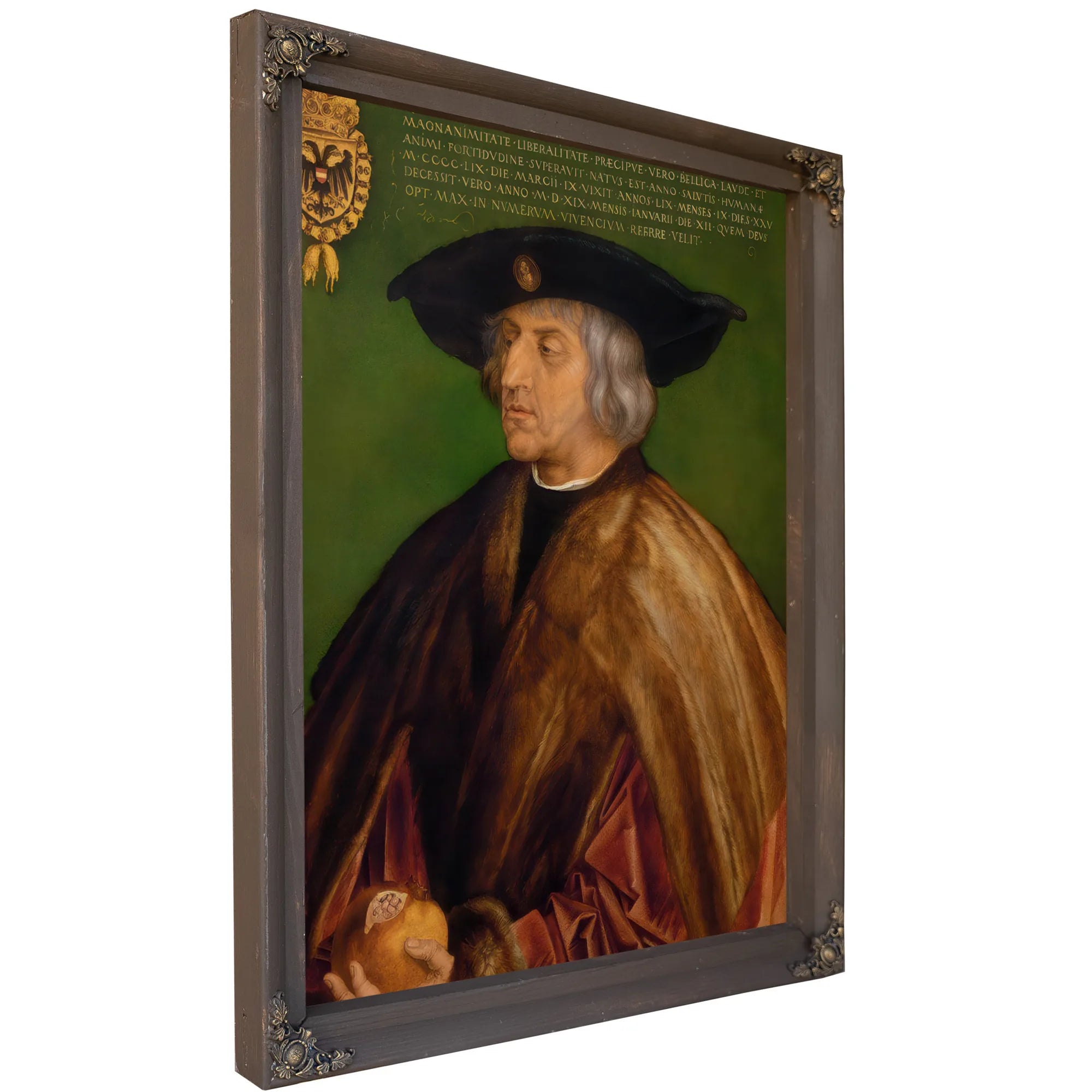 Portrait Of Maximilian I 1519 By Albrecht Durer Fine Art Print