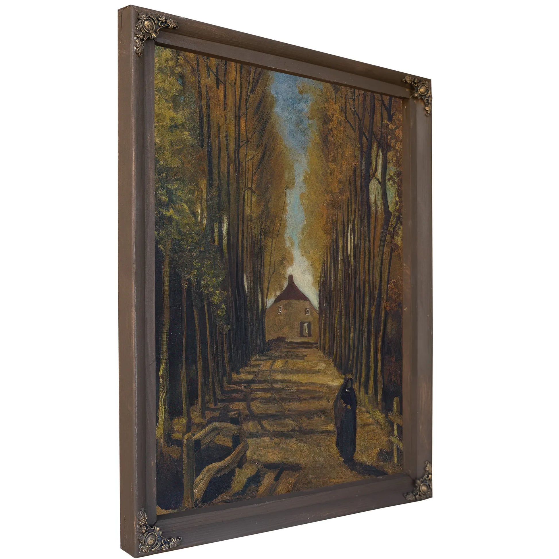 Avenue Of Poplars In Autumn By Vincent Van Gogh Fine Art Print