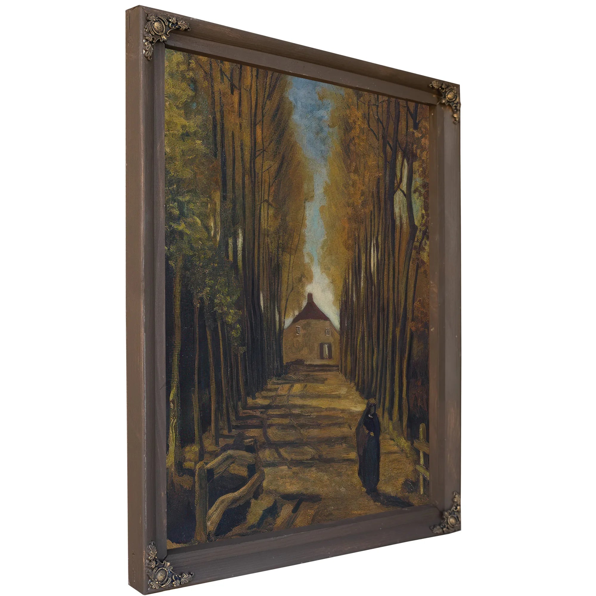 Avenue Of Poplars In Autumn By Vincent Van Gogh Fine Art Print