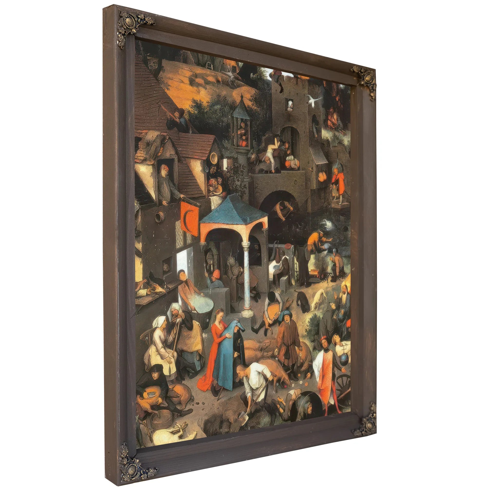 Netherlandish Proverbs 1559 By Pieter Bruegel Fine Art Print