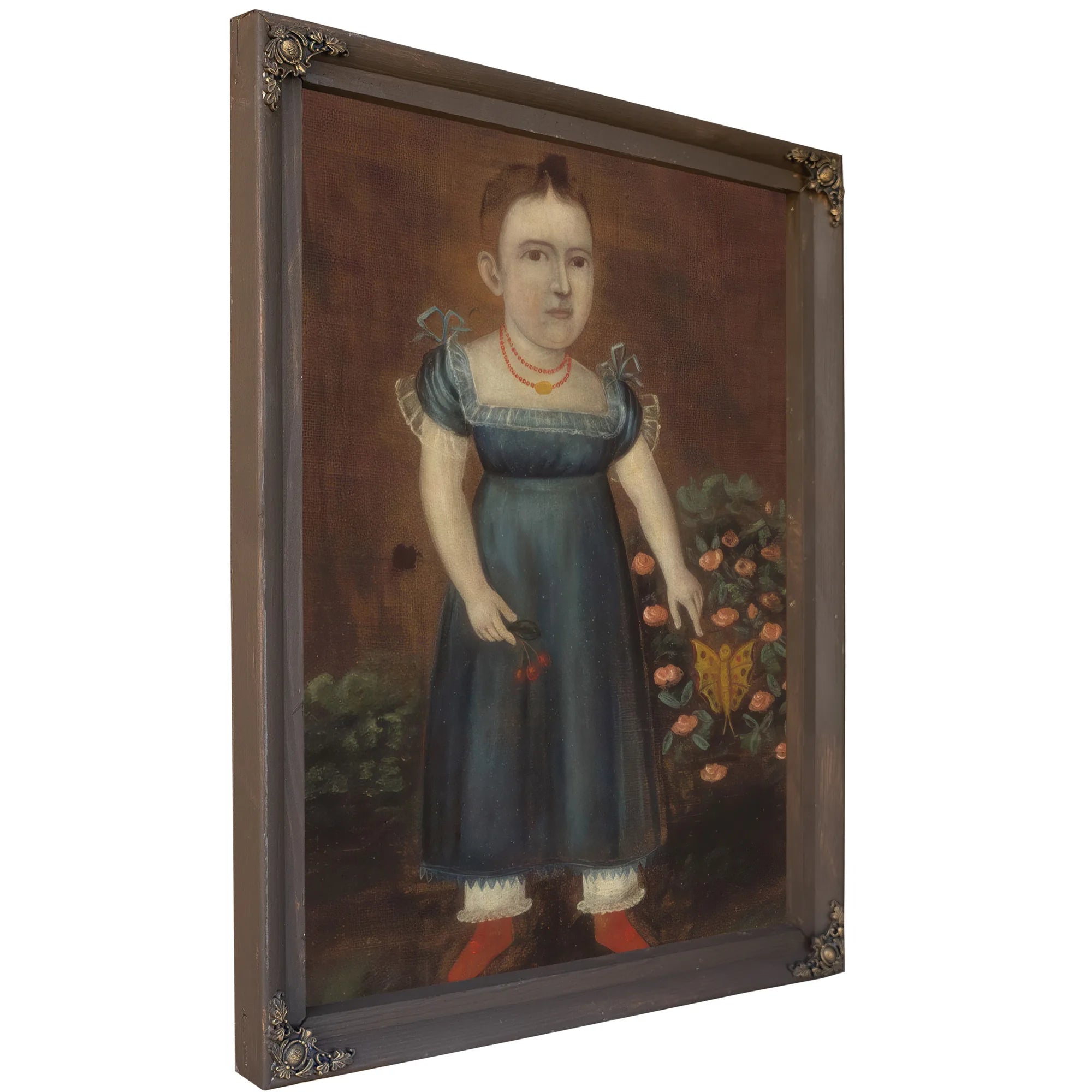 Portrait Of Adelia Ellender 1805 By Joshua Johnson Fine Art Print