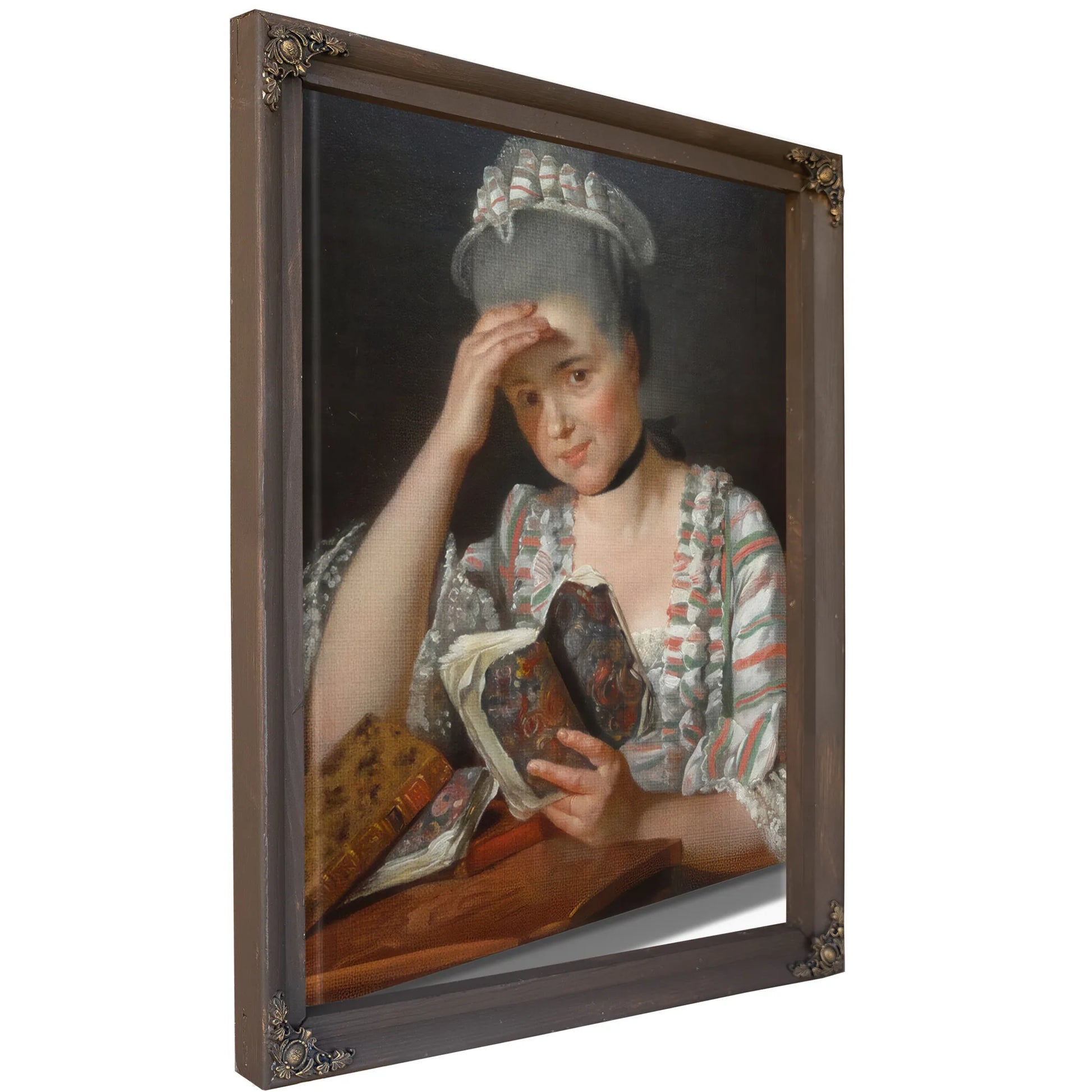 Madame Francois Buron 1769 Art Institute Of Chicago Dsc09457 By Jacques Louis David Fine Art Print