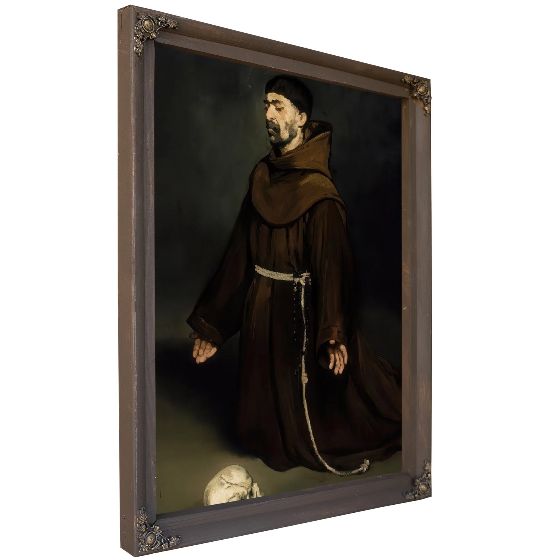 Monk In Prayer By Edouard Manet Fine Art Print