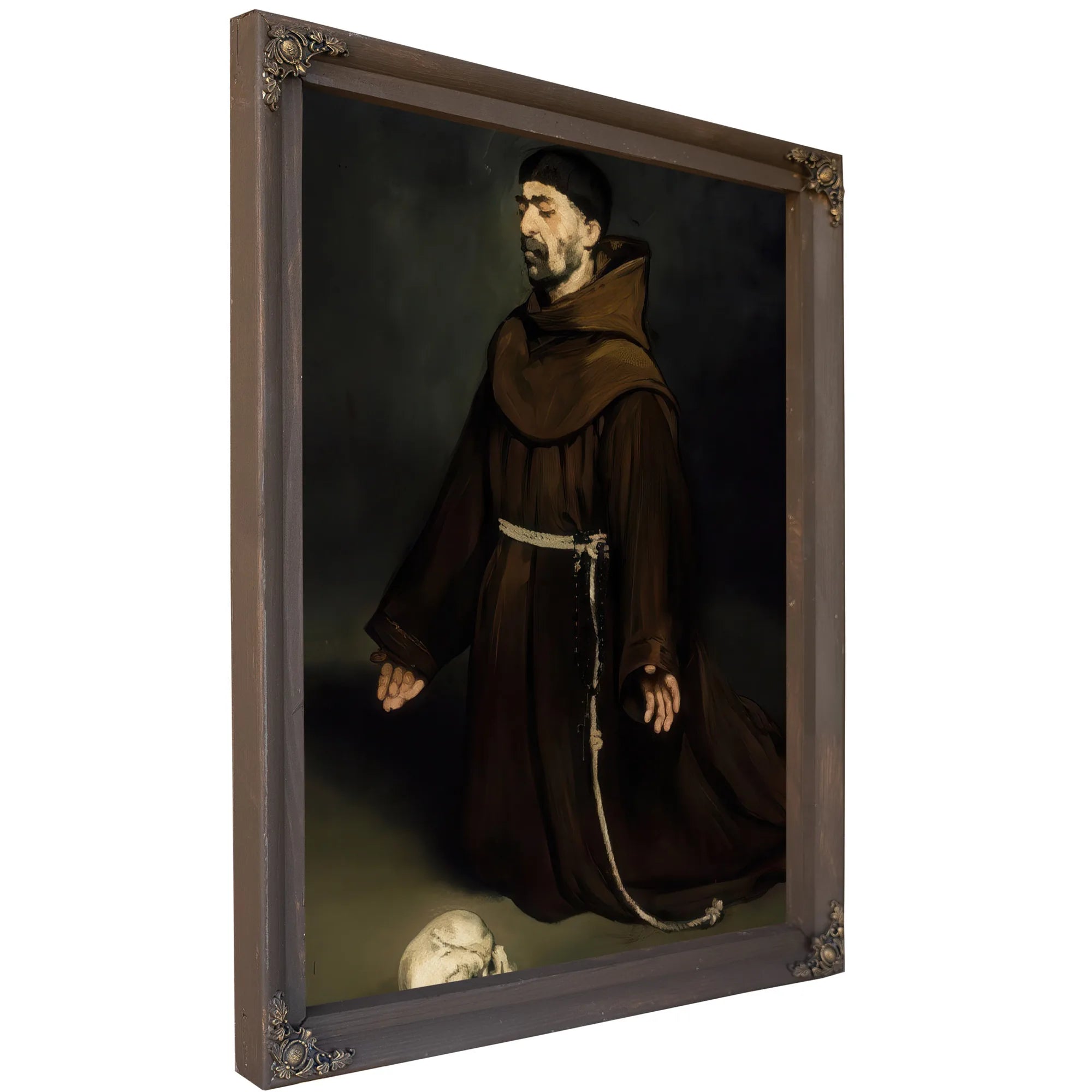 Monk In Prayer By Edouard Manet Fine Art Print