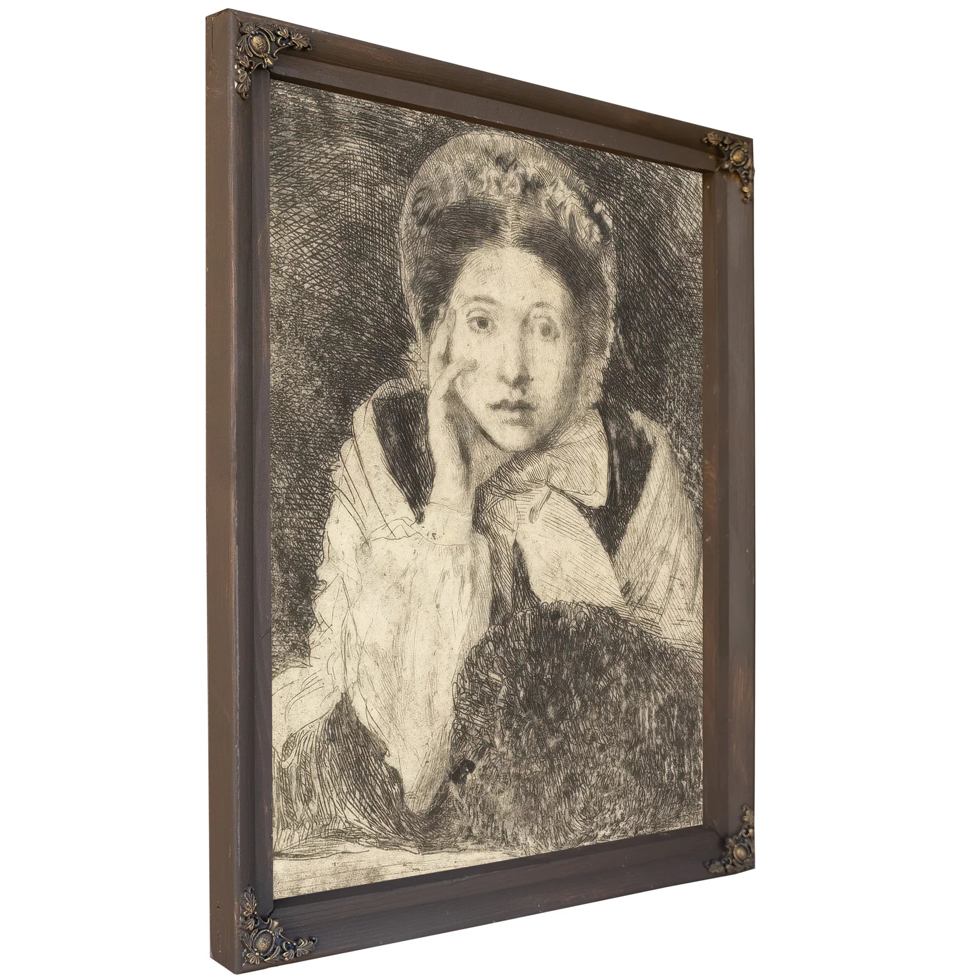 Marguerite De Gas, The Artist's Sister (Marguerite De Gas, Soeur De L'artiste) By Edgar Degas Fine Art Print
