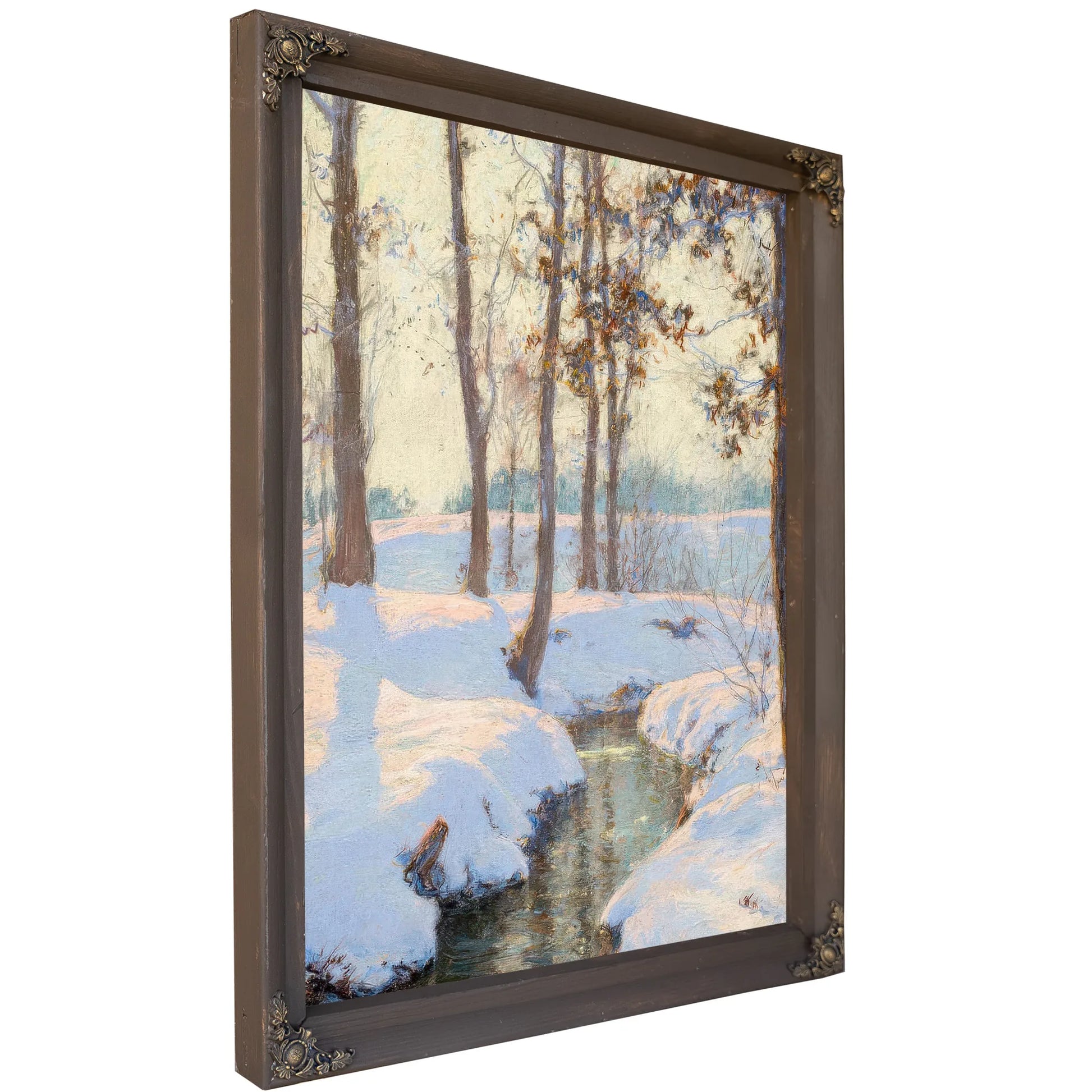 Brook In Winter By Walter Launt Palmer Fine Art Print