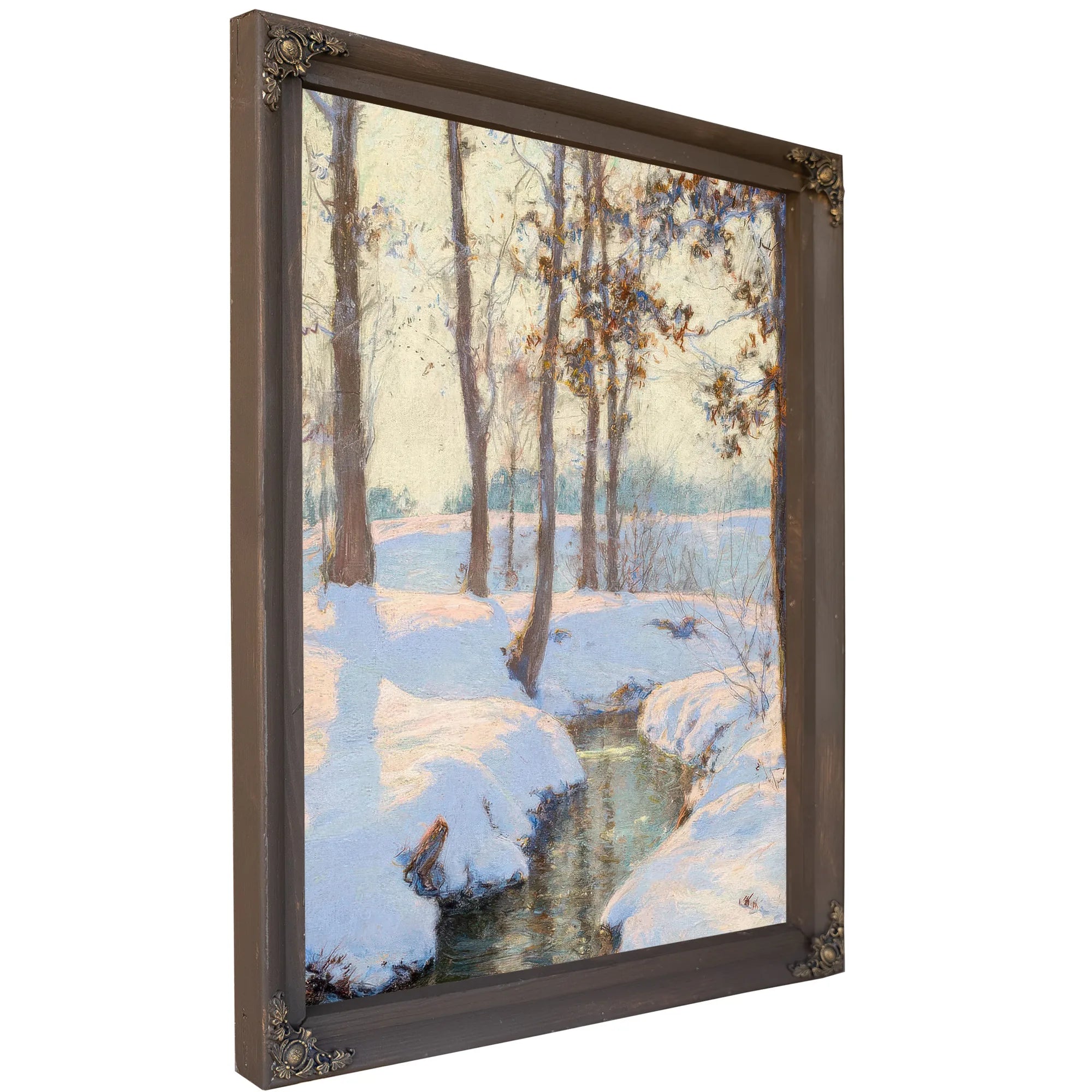 Brook In Winter By Walter Launt Palmer Fine Art Print