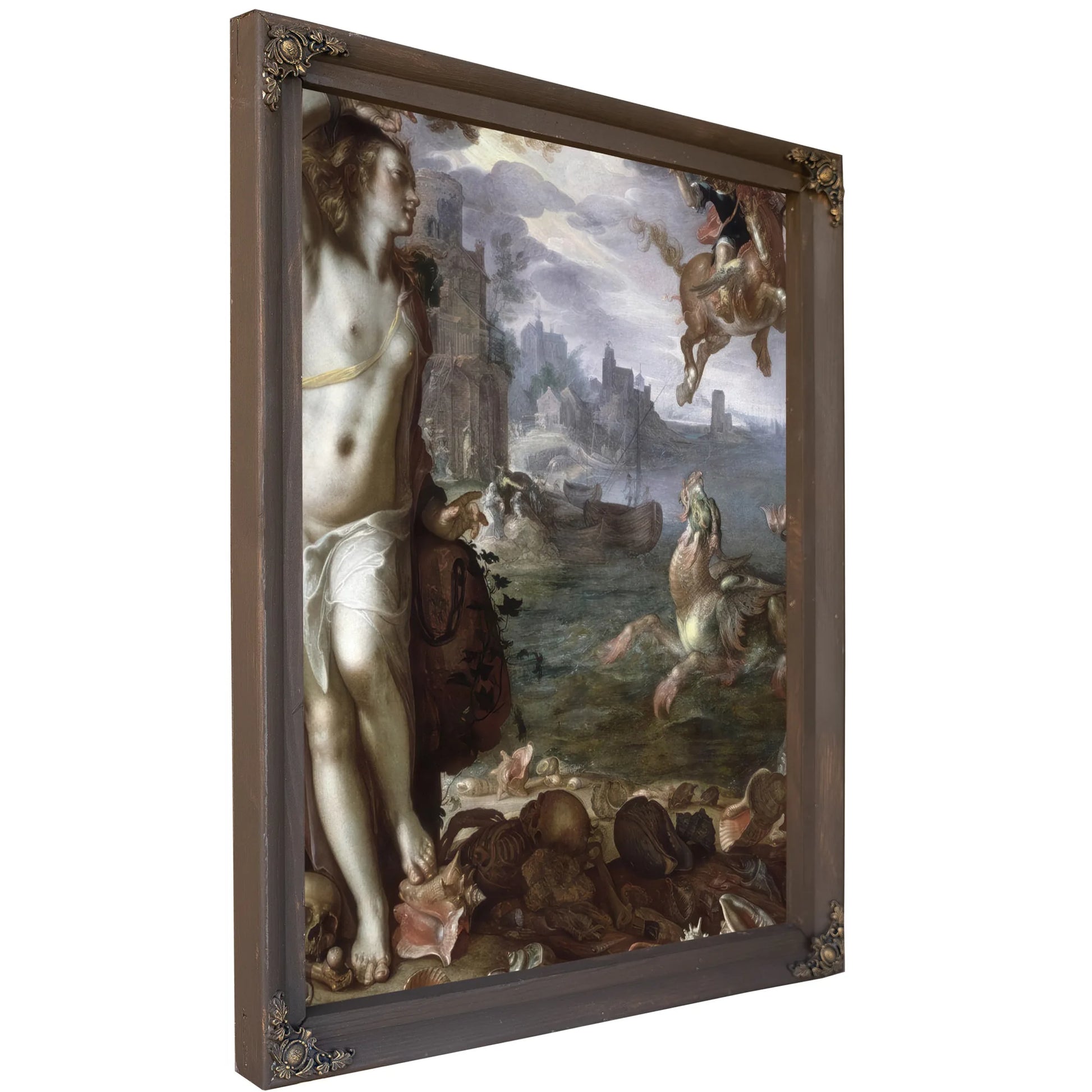 Perseus Rescuing Andromeda By Joachim Wtewael Fine Art Print