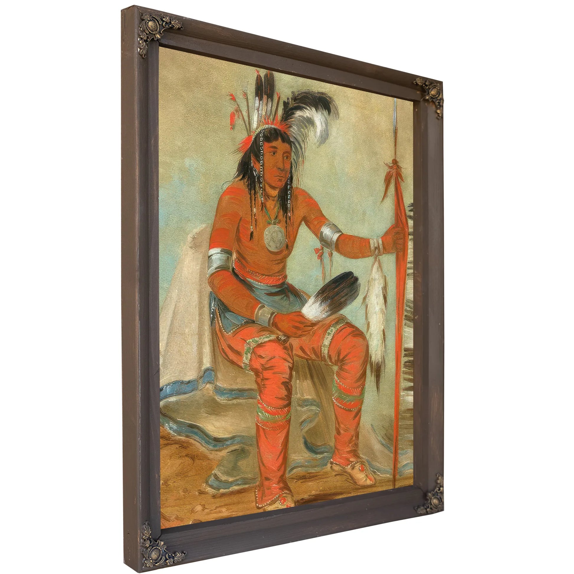 O'n Daig, The Crow, A Dandy By George Catlin Fine Art Print