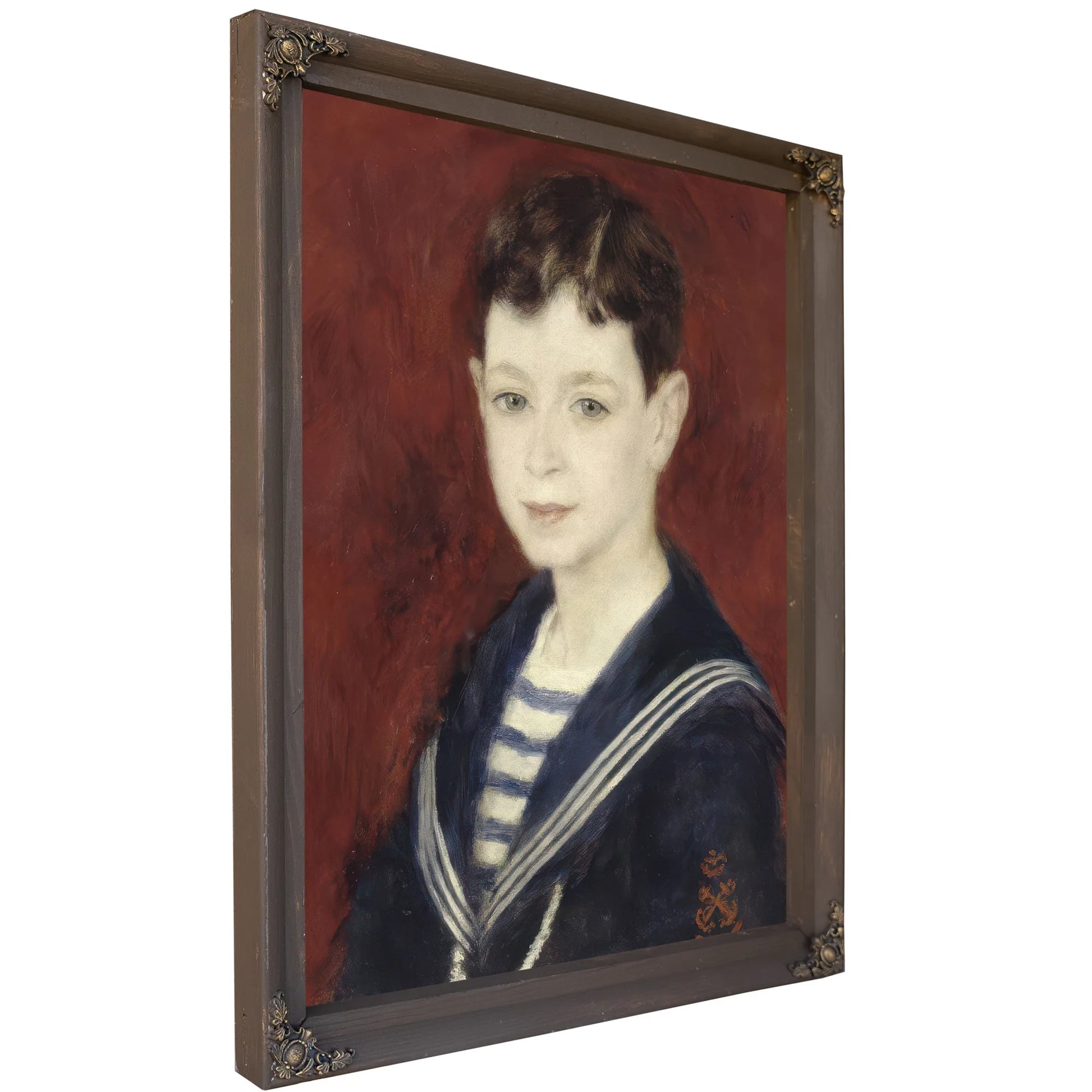 Fernand Halphen As A Boy By Pierre Auguste Renoir Fine Art Print