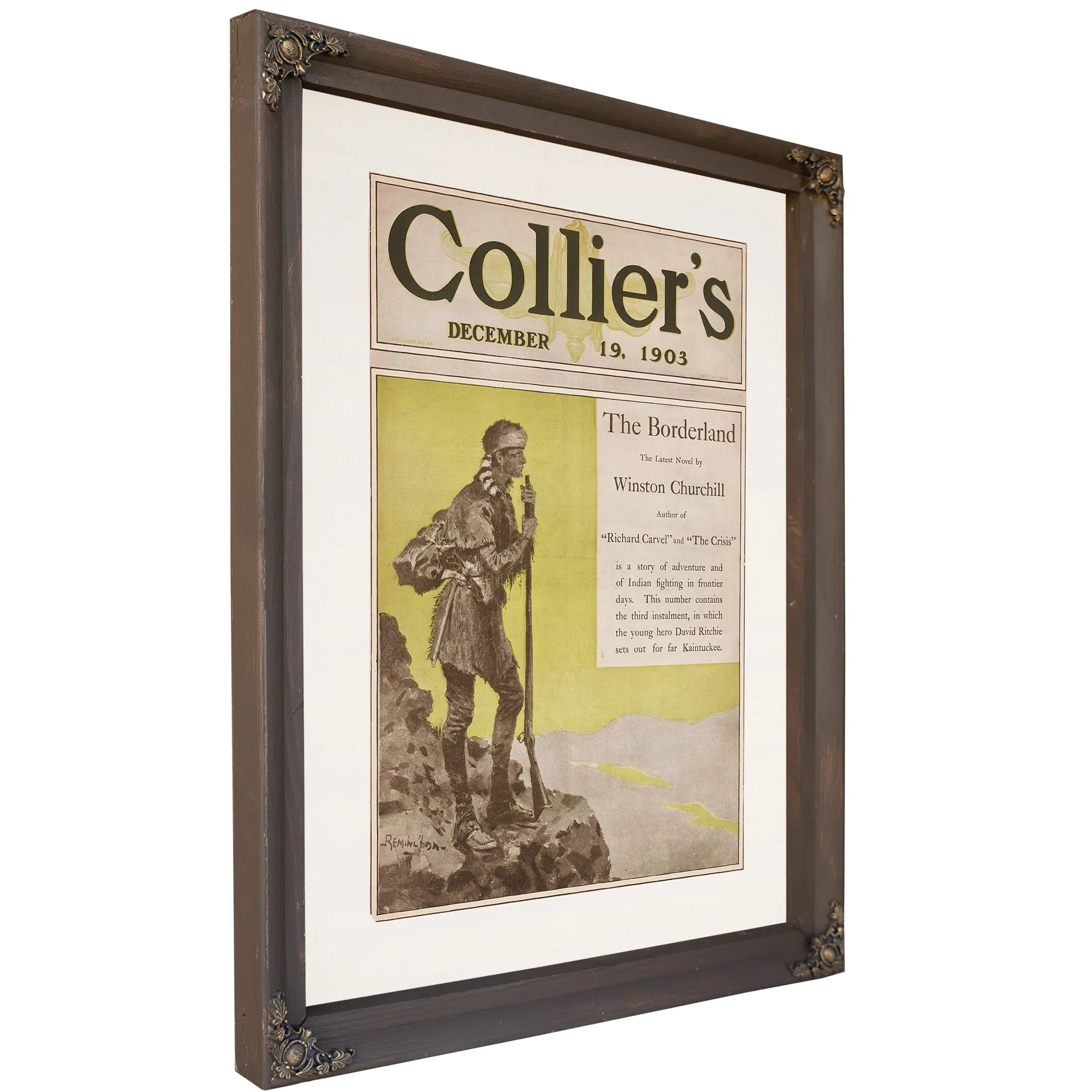 Cover Of Colliers December B by Frederic Remington