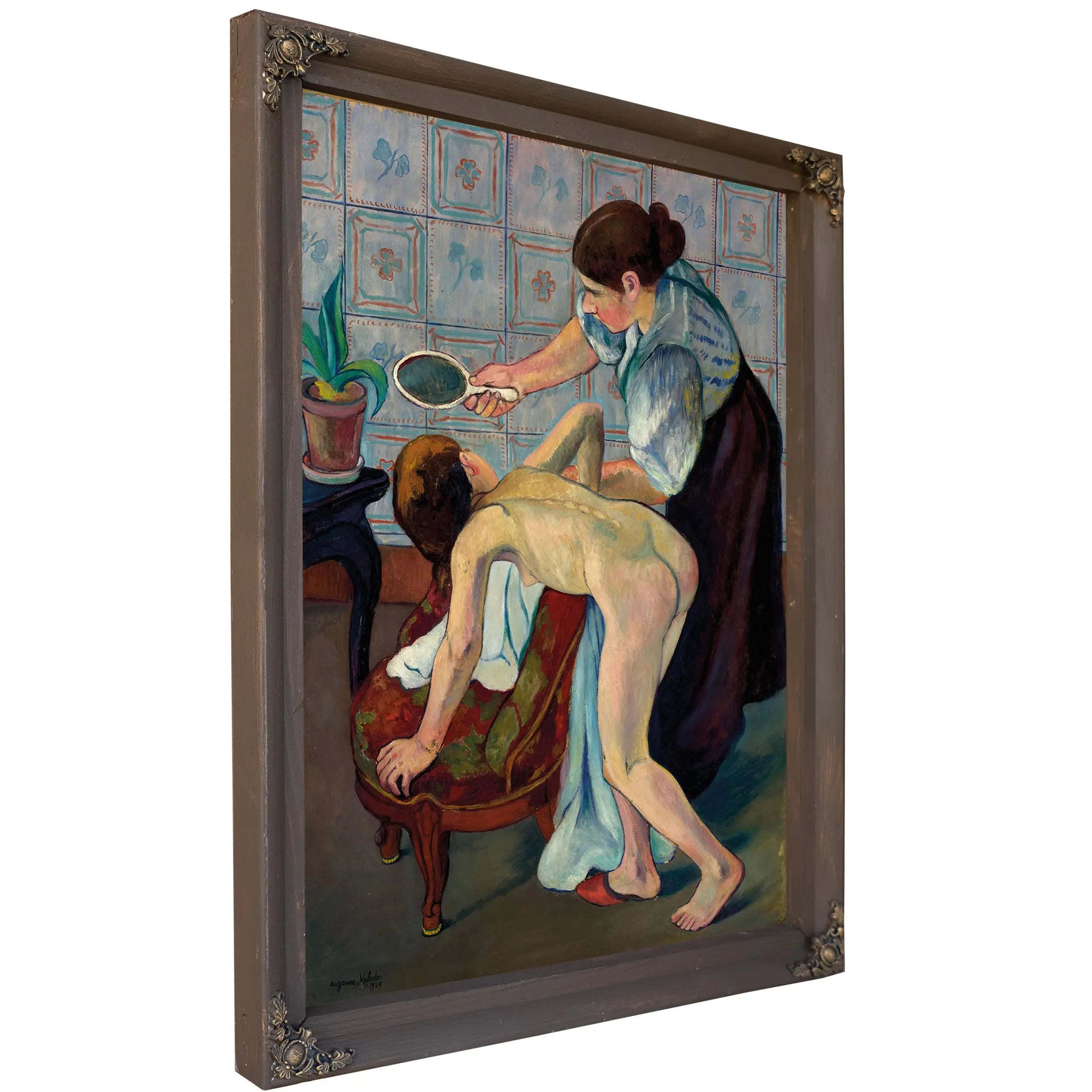 La Petite Fille Au Miroir 1909 by Suzanne Valadon