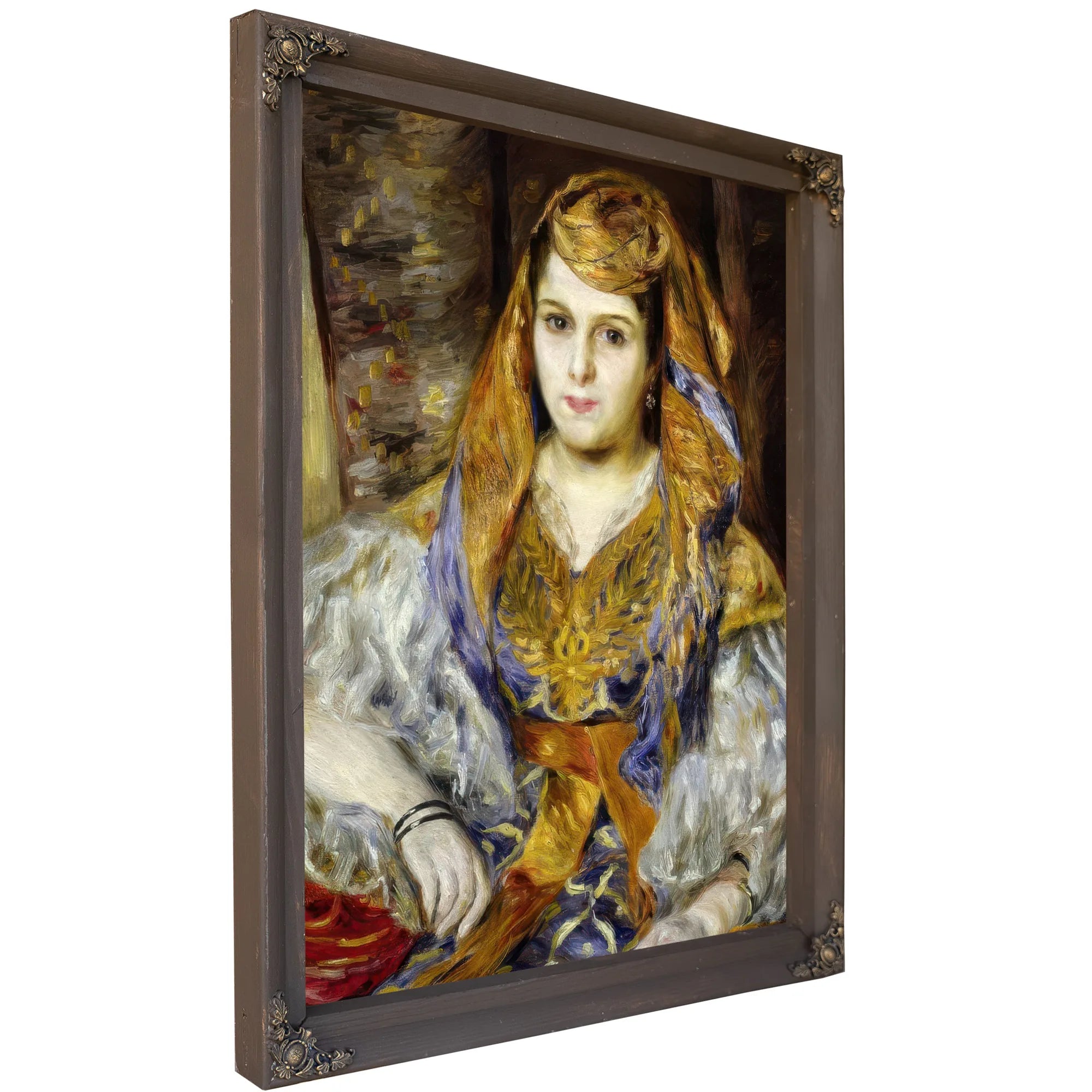 Mme. Clementine Stora In Algerian Dress By Pierre Auguste Renoir Fine Art Print
