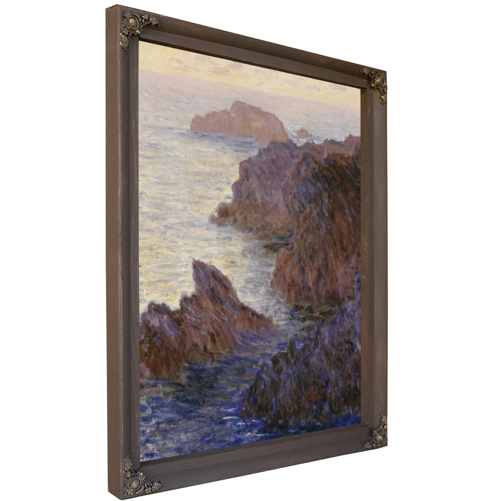 Rocky Point At Port Goulphar By Claude Monet Fine Art Print