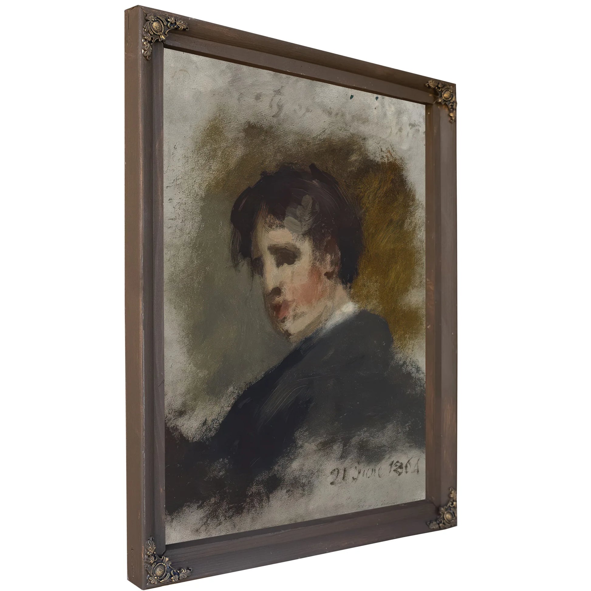Portrait Sketch By Thomas Sully Fine Art Print