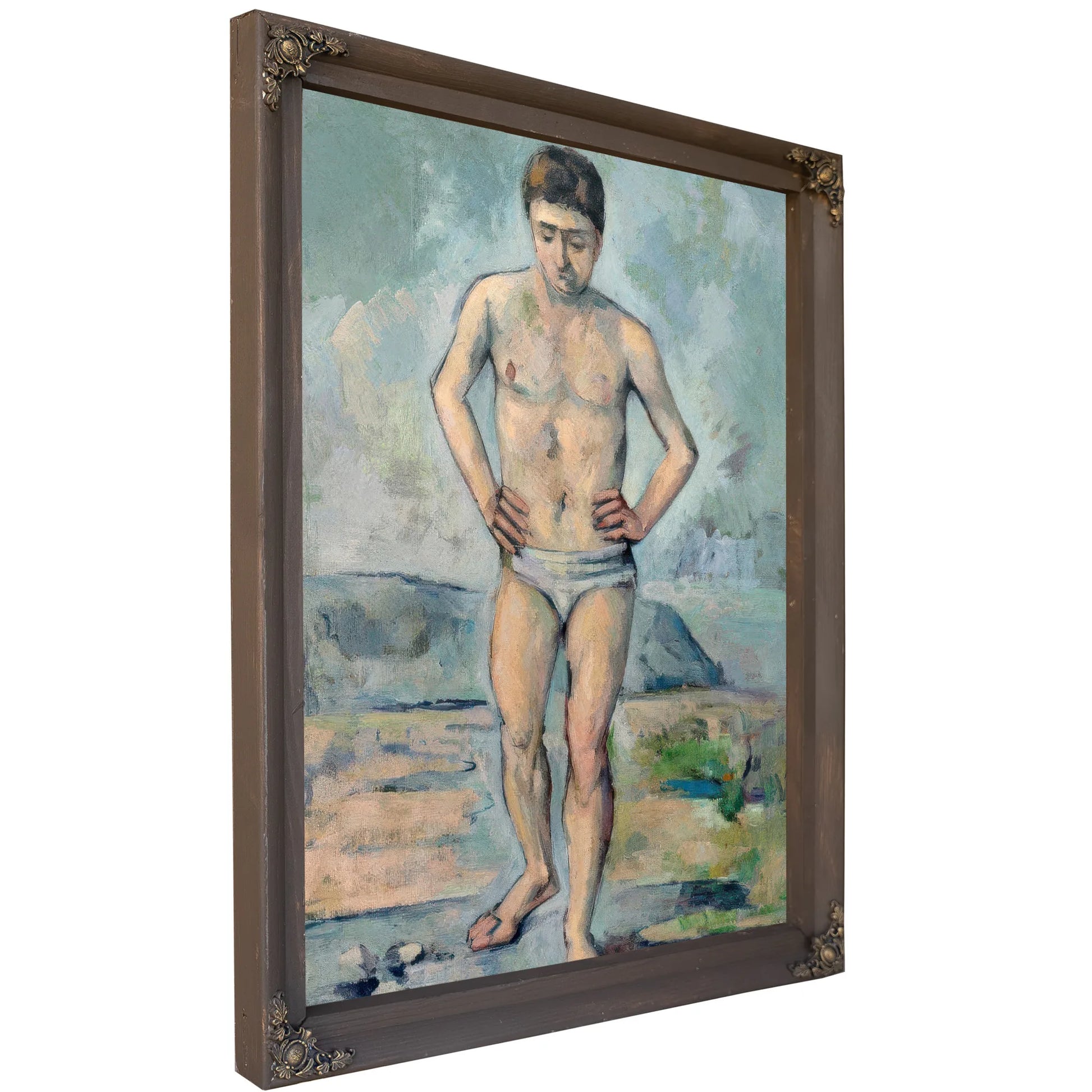 The Bather By Paul Cezanne Fine Art Print