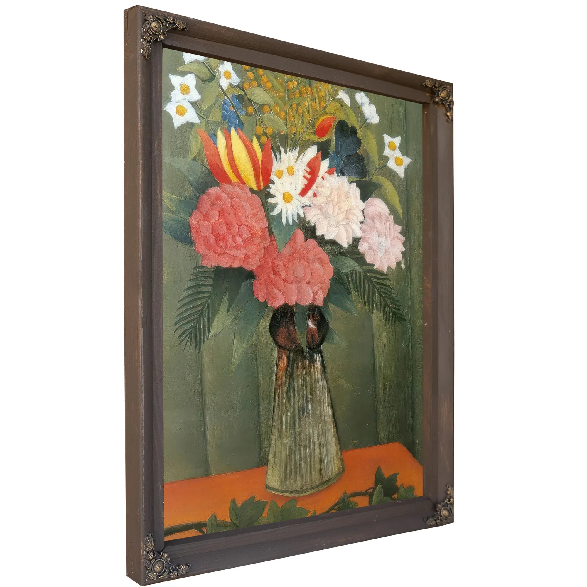 Flower In A Vase 1909 Bouquet De Fleurs By Henri Rousseau Fine Art Print