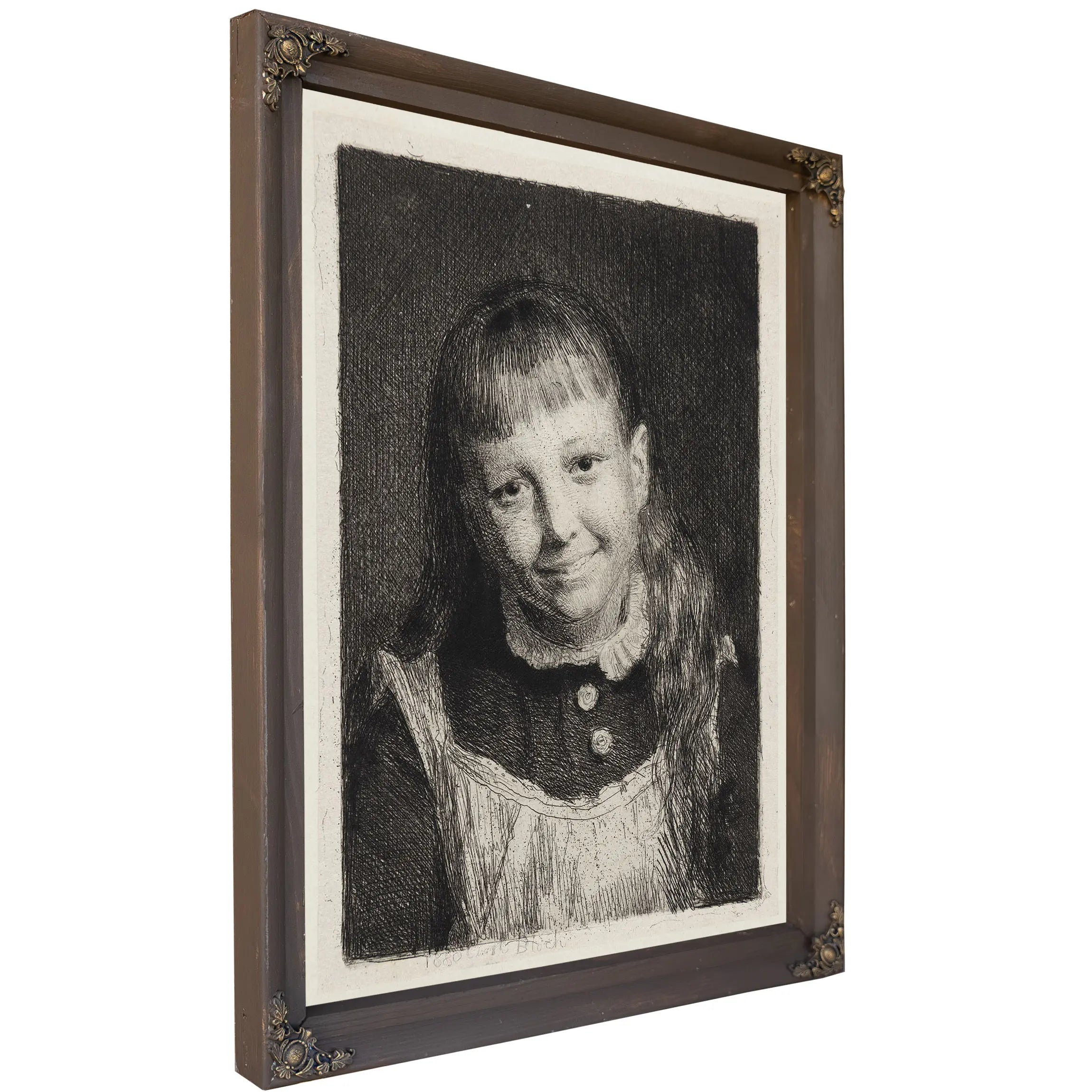 The Laughing Girl Portrait Of Ida Alma Bloch by Carl Bloch