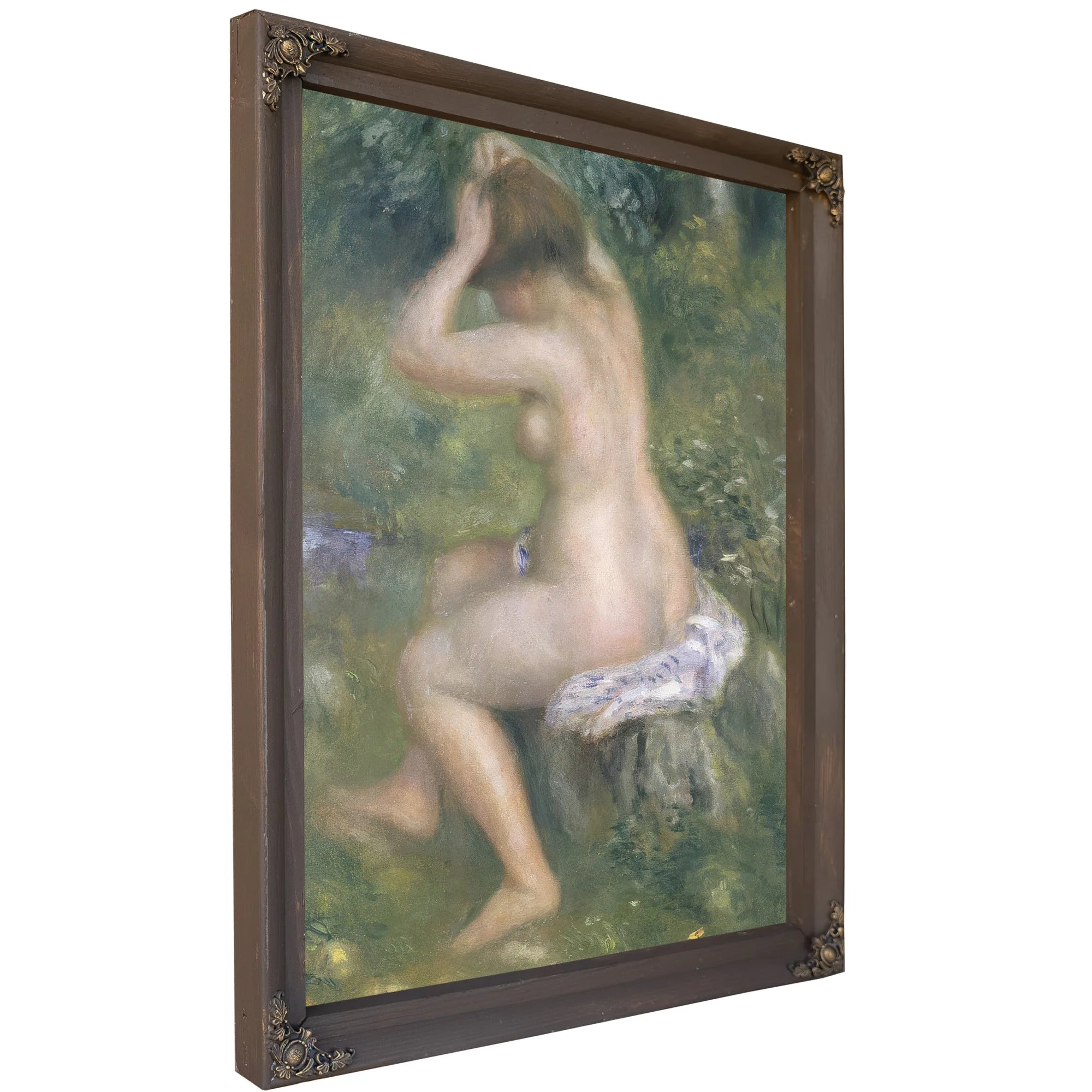 A Bather By Pierre Auguste Renoir Fine Art Print