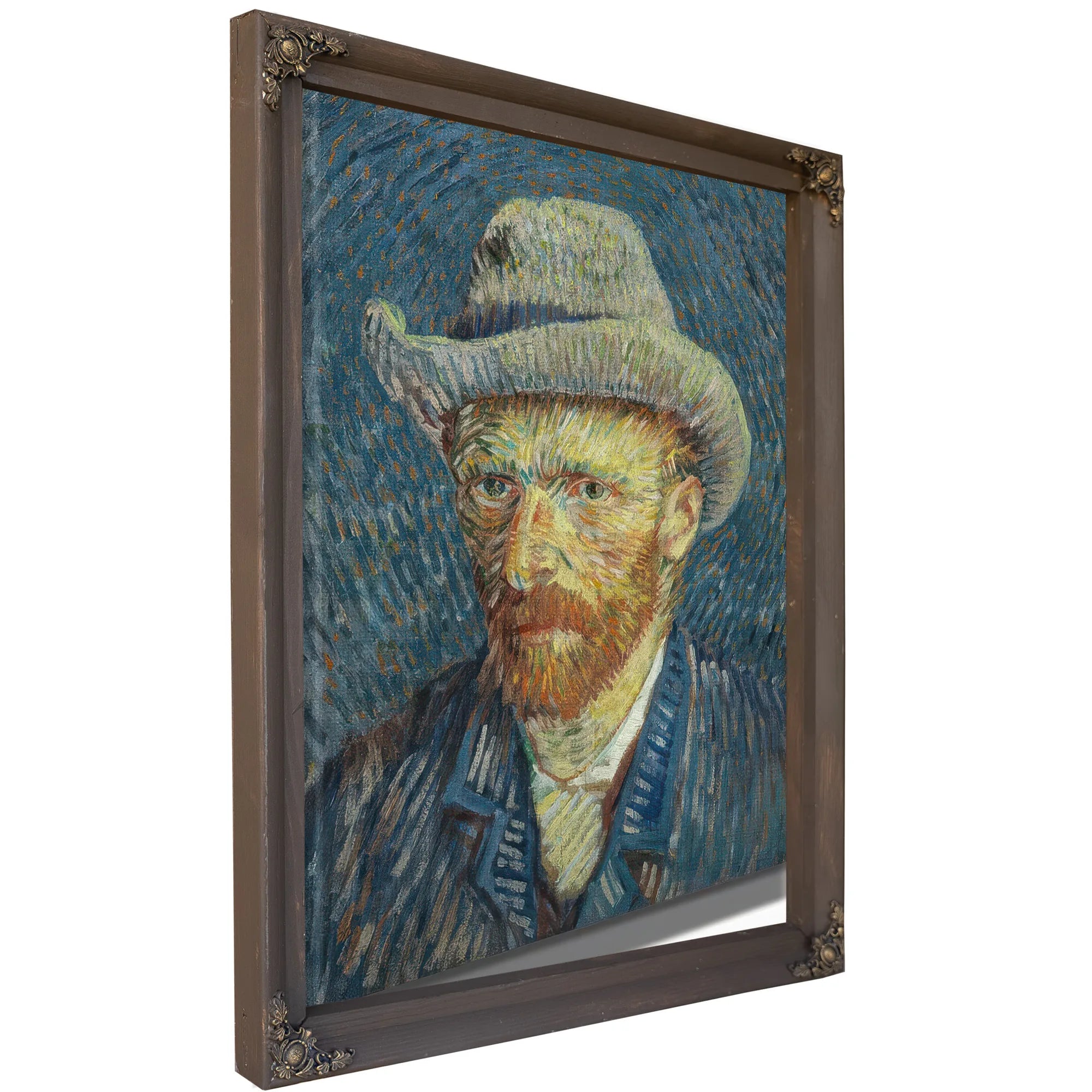 Self Portrait With Grey Felt Hat By Vincent Van Gogh Fine Art Print