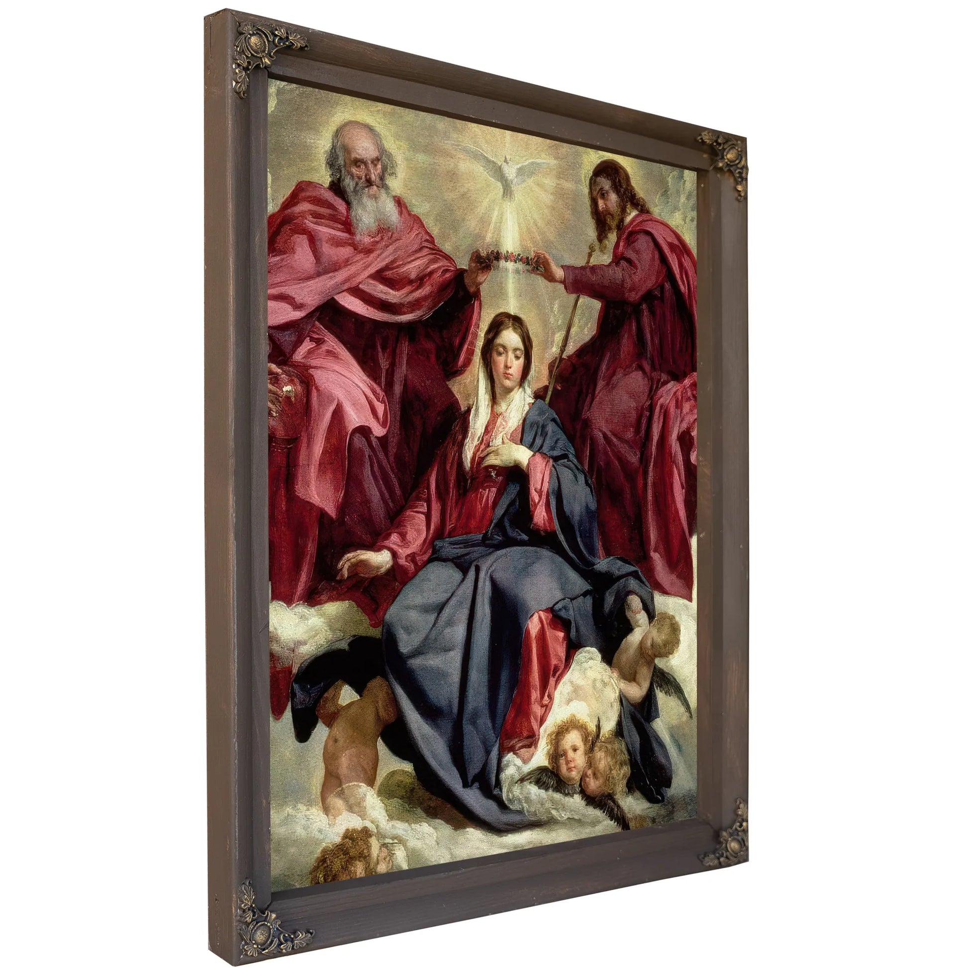 Coronation Of The Virgin By Diego Velazquez Fine Art Print
