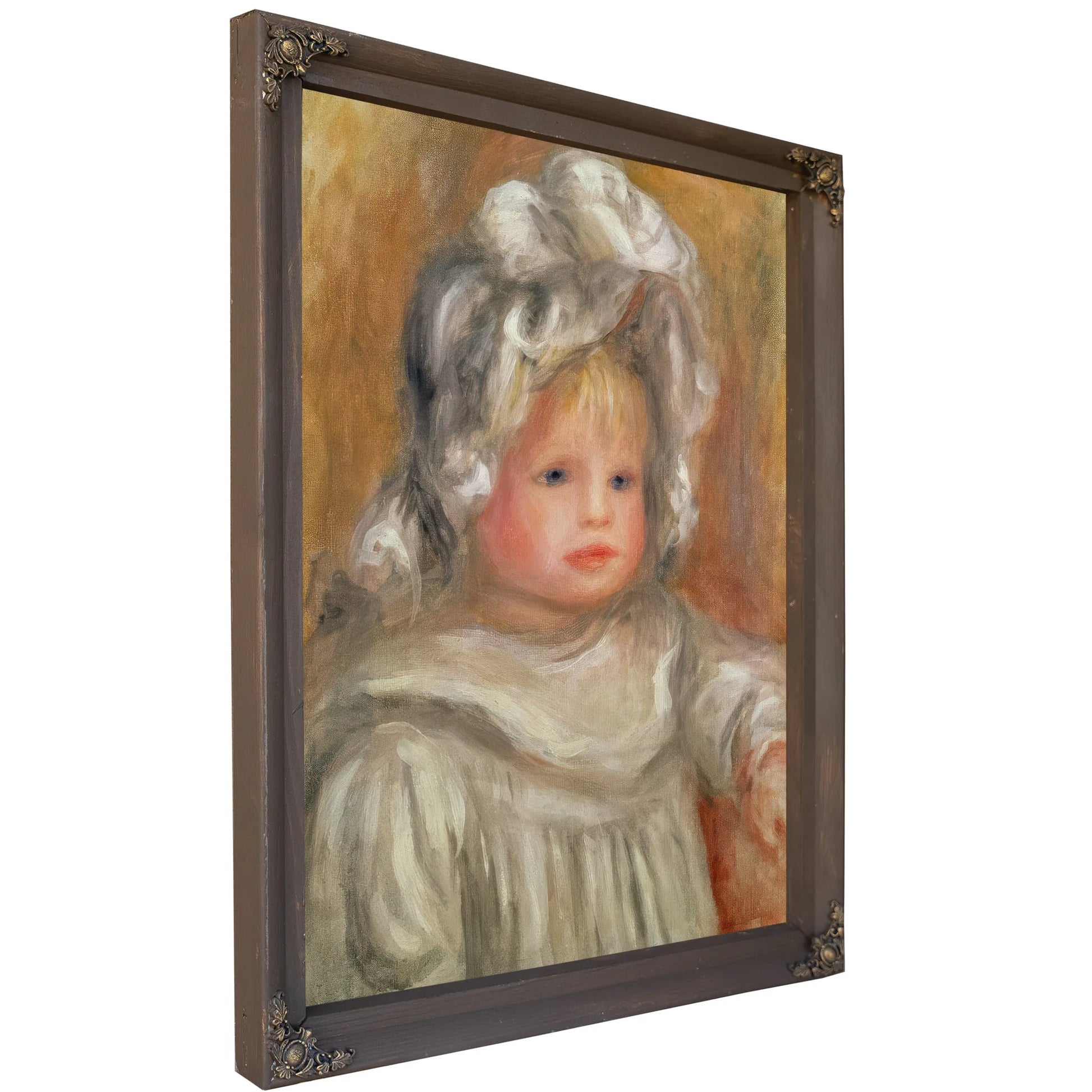 Portrait Of A Child By Pierre Auguste Renoir Fine Art Print