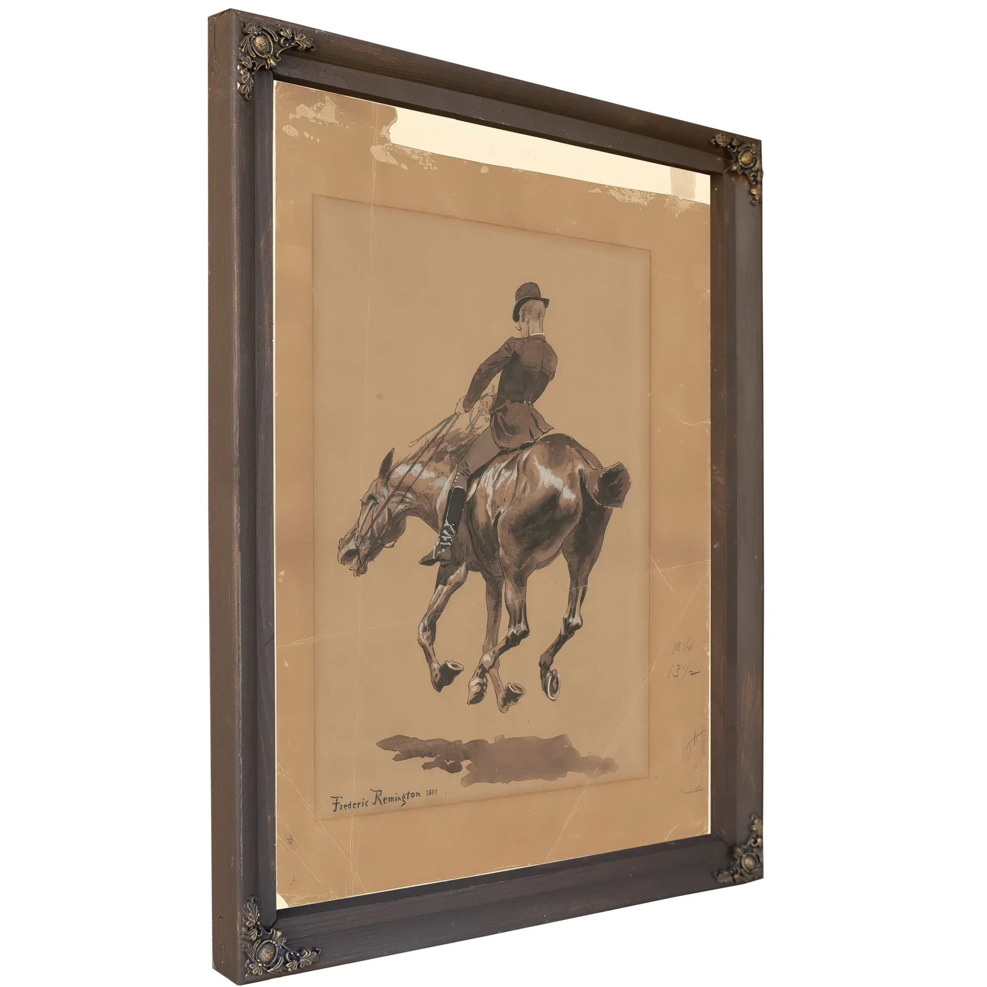 On The Bridle Path Central Park New York by Frederic Remington