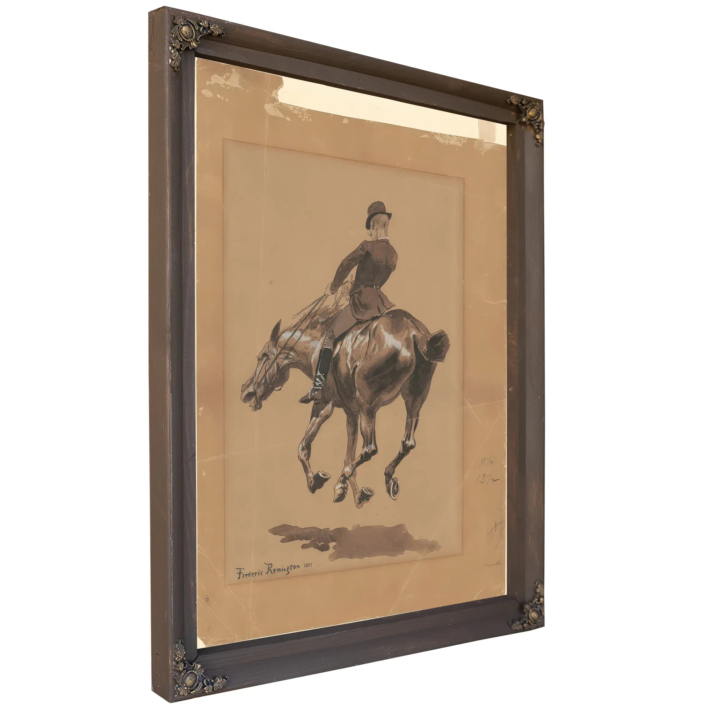 On The Bridle Path Central Park New York by Frederic Remington
