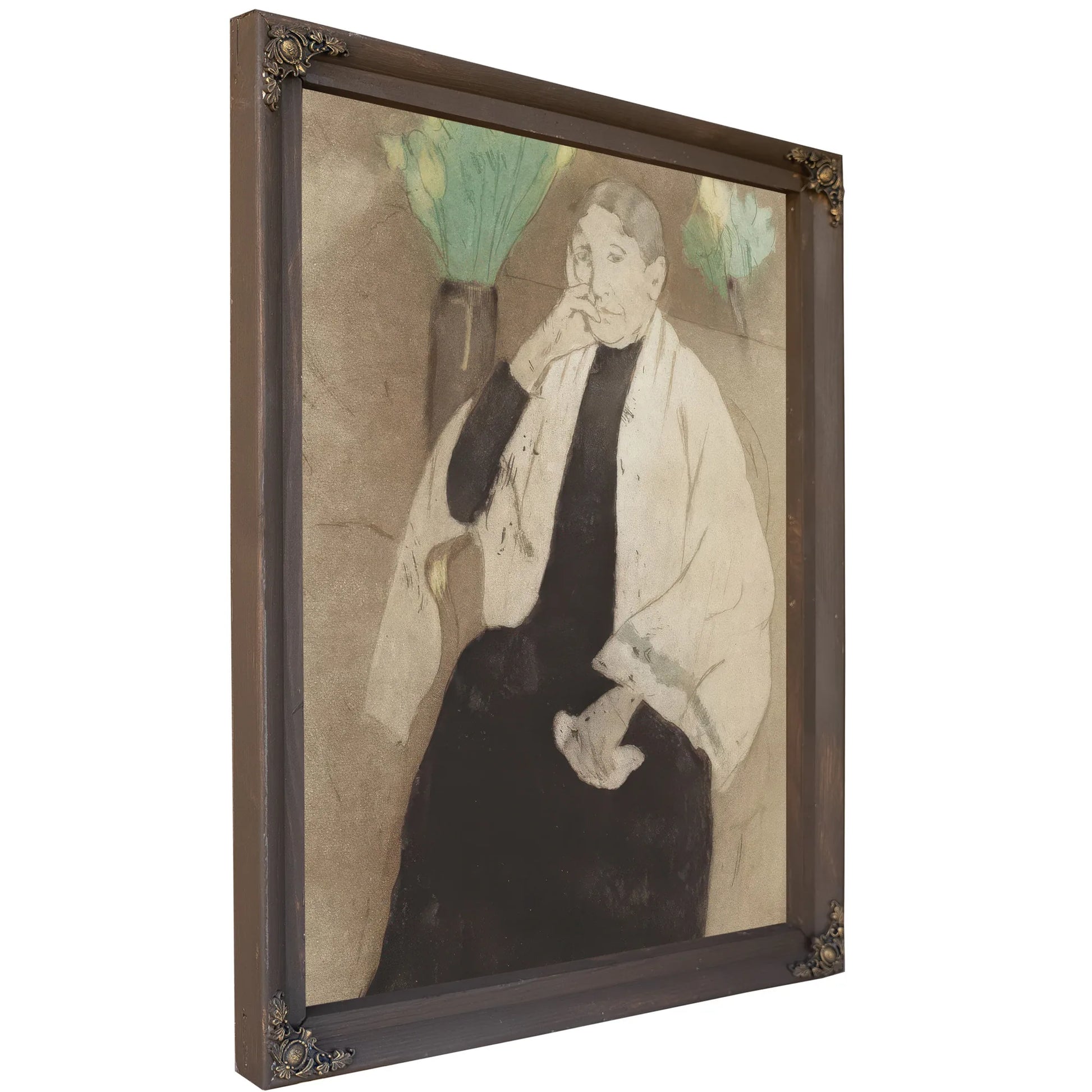 Portrait Of The Artist's Mother By Mary Cassatt Fine Art Print