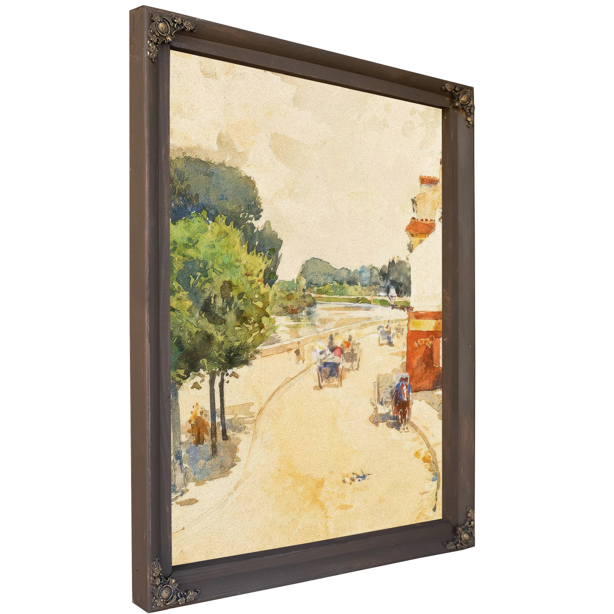 Along The Seine, Bougival By Childe Hassam Fine Art Print