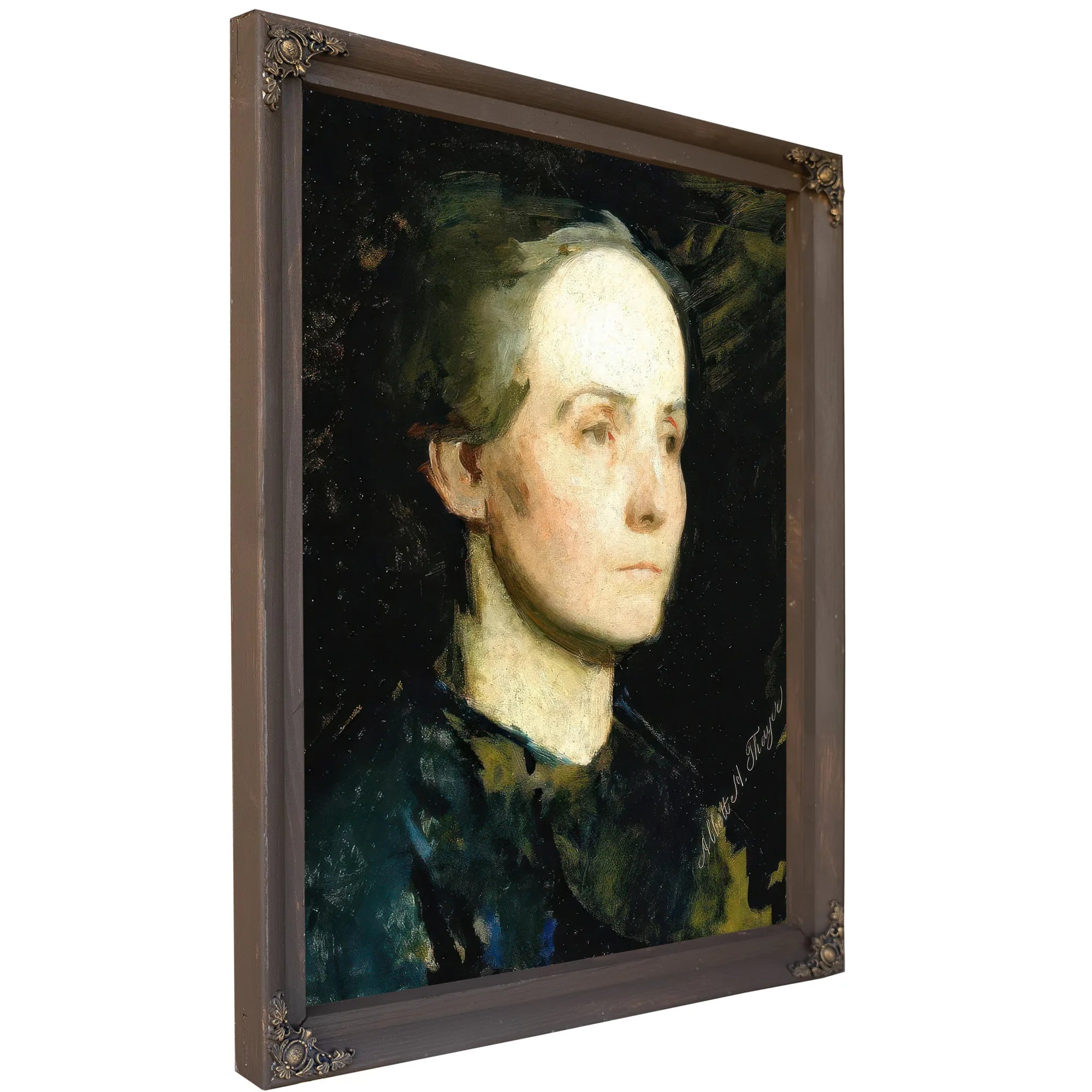 Portrait Of A Woman (Miss Gertrude Bloede) By Abbott Handerson Thayer Fine Art Print