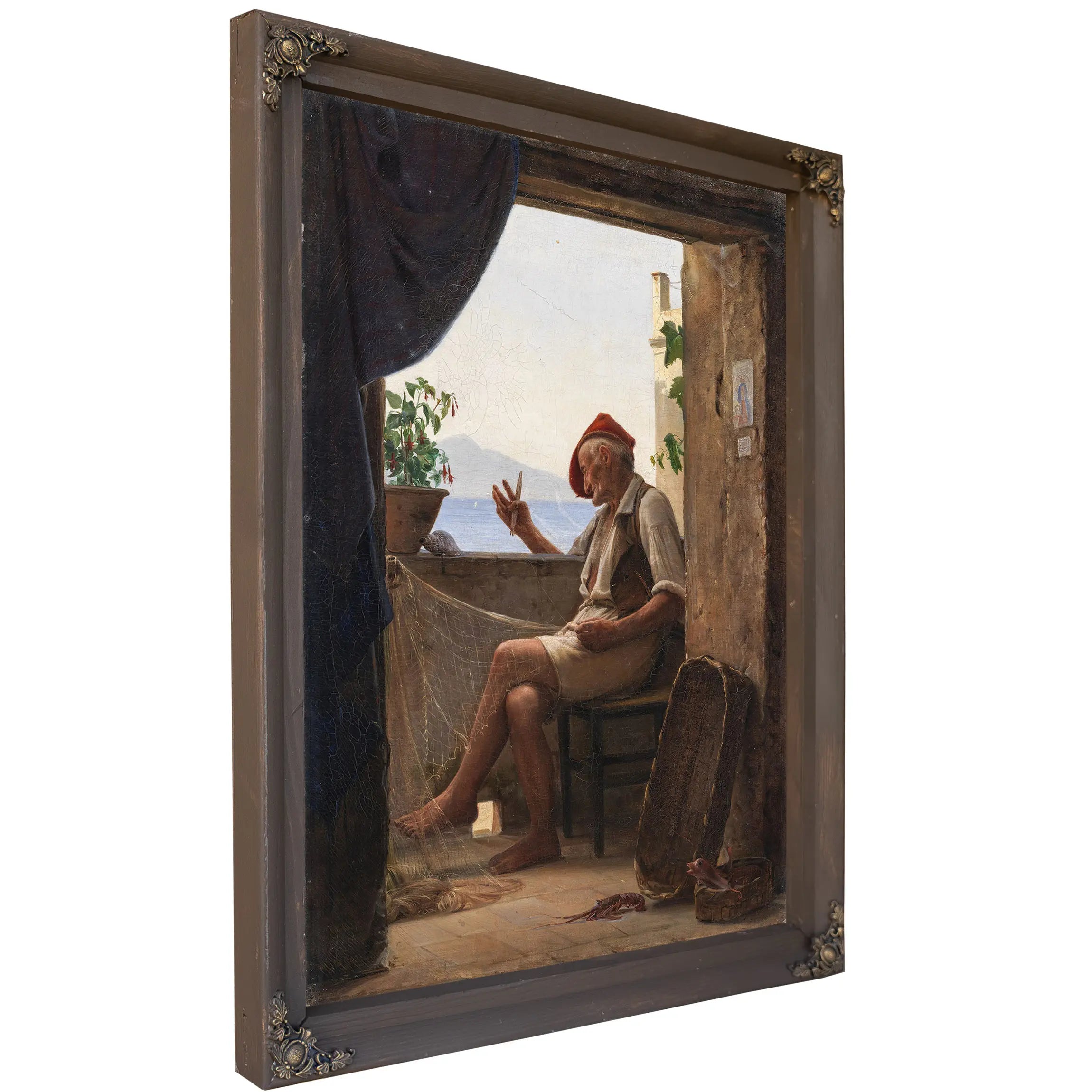 A Fisherman From Sorrento Italy by Carl Bloch