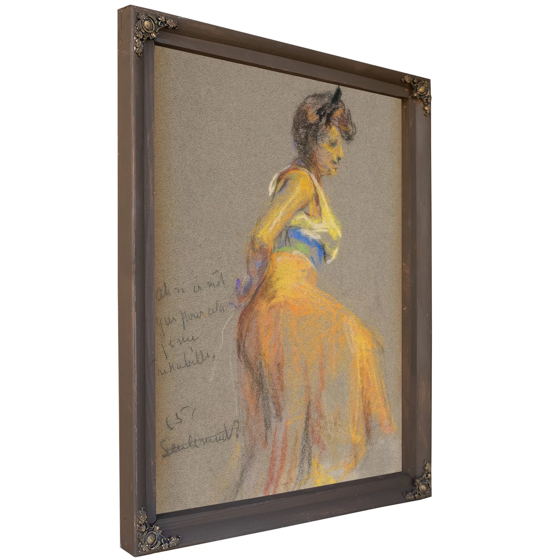 Model In Yellows By Alice Pike Barney Fine Art Print