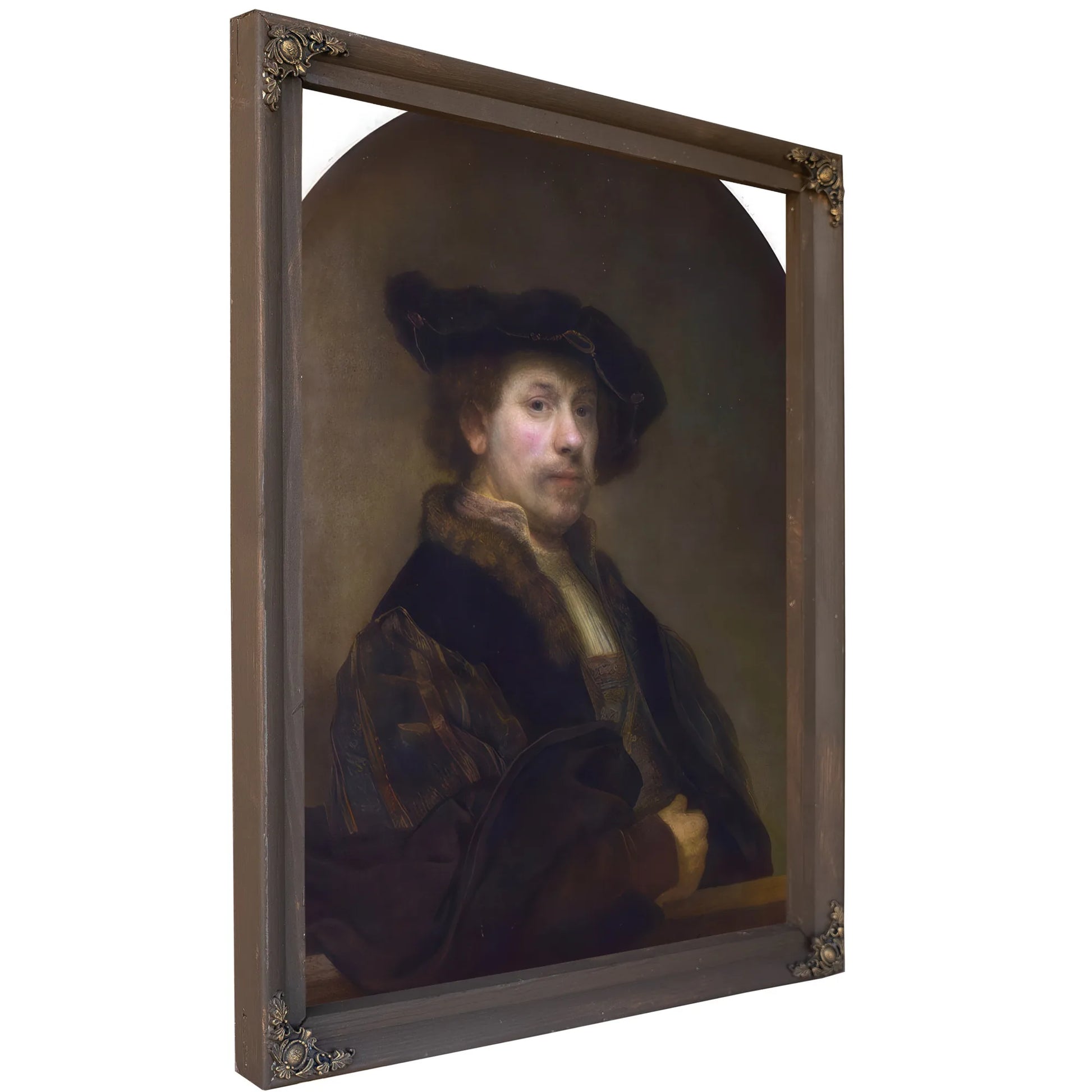 Self Portrait At The Age Of 34 By Rembrandt Fine Art Print