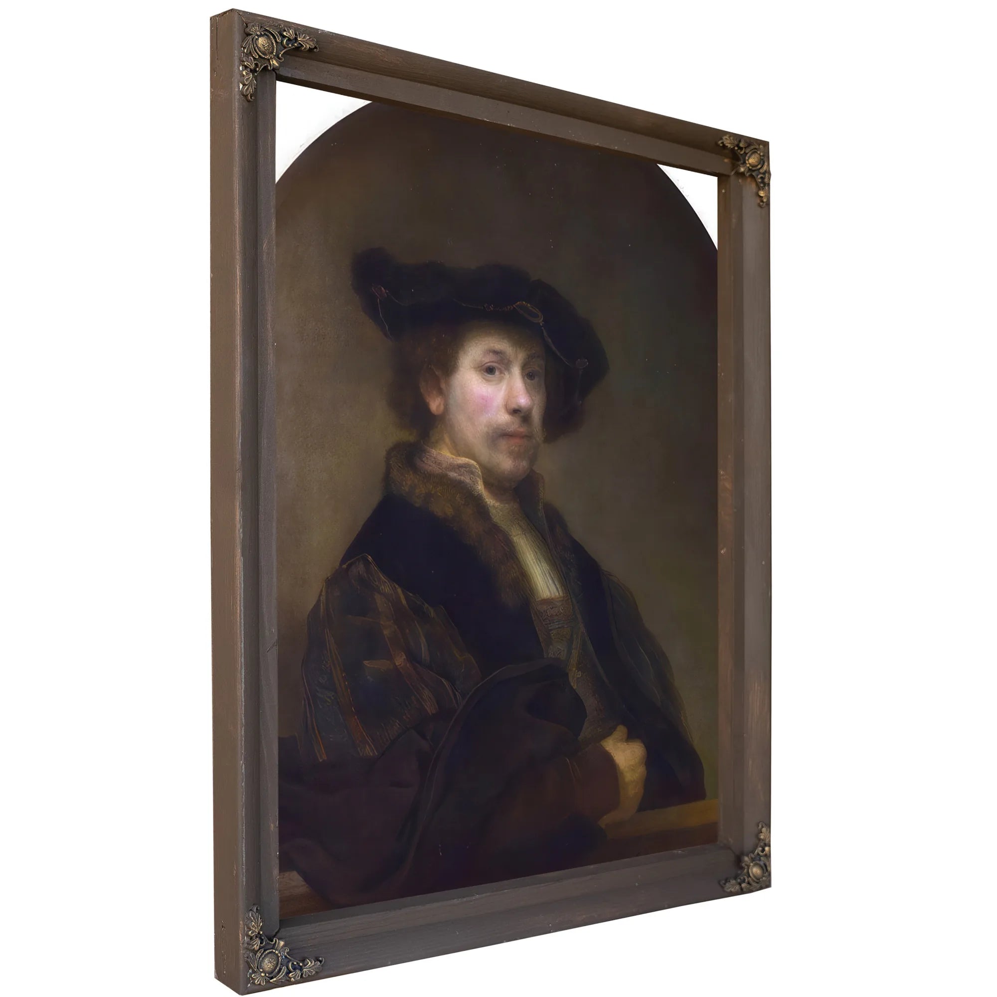 Self Portrait At The Age Of 34 By Rembrandt Fine Art Print
