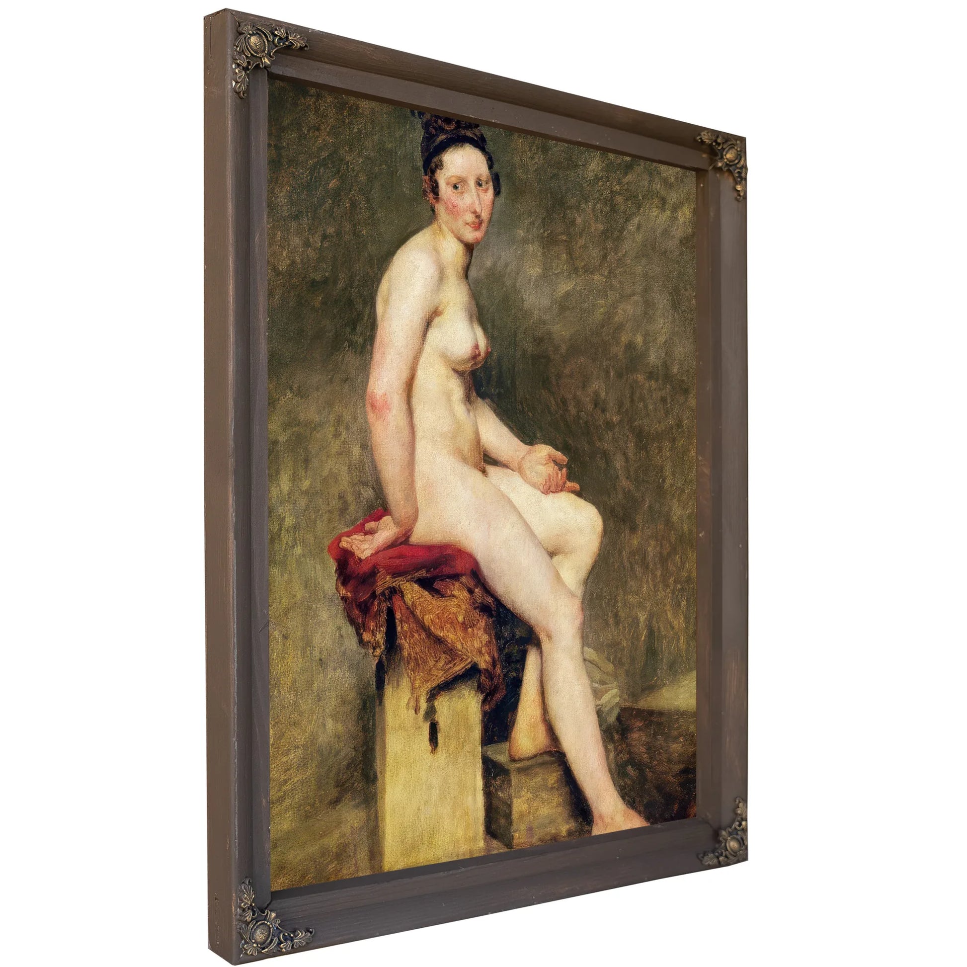 Seated Nude, Mademoiselle Rose By Ferdinand Victor Eugene Delacroix Fine Art Print